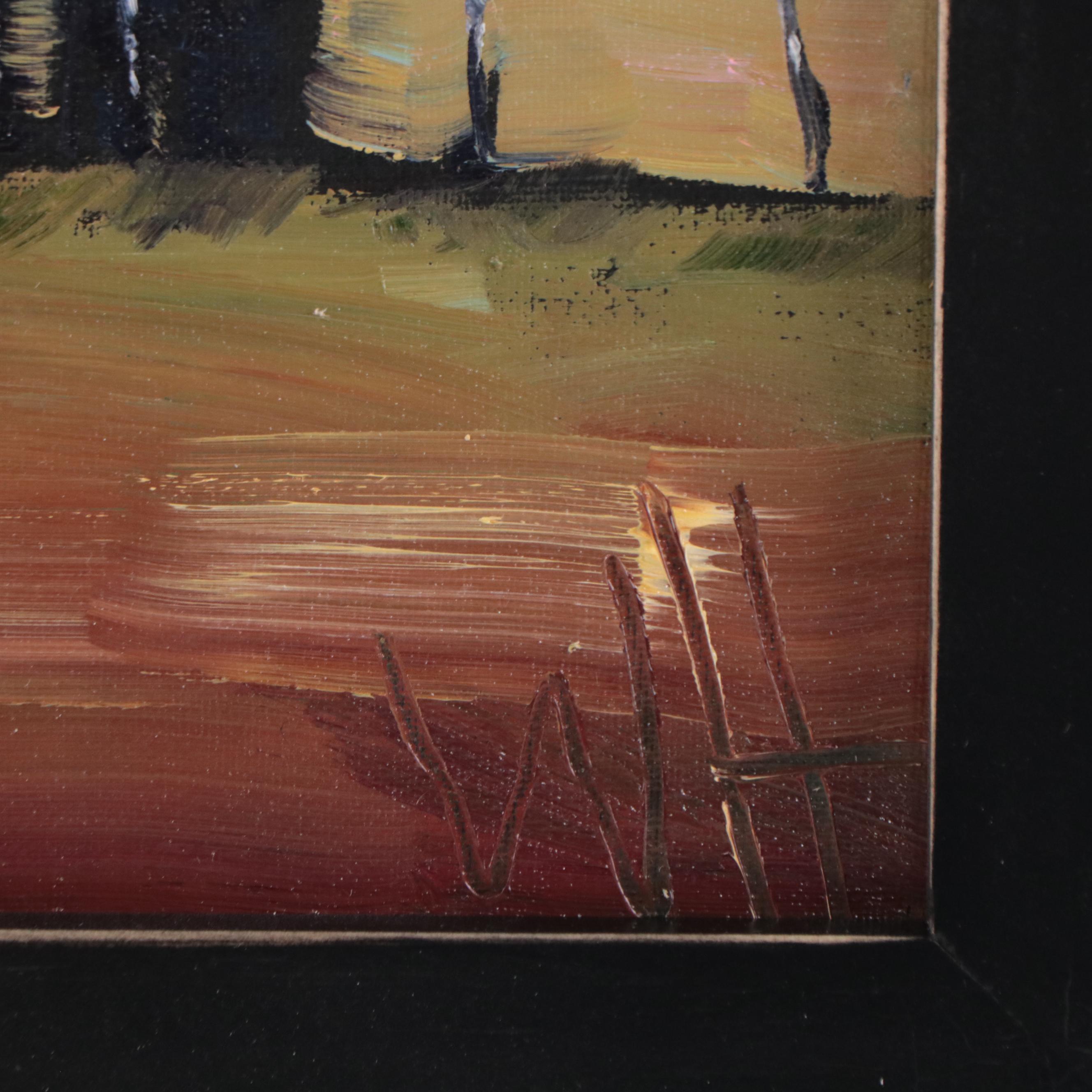 William Hawkins Landscape Oil Painting, 2023