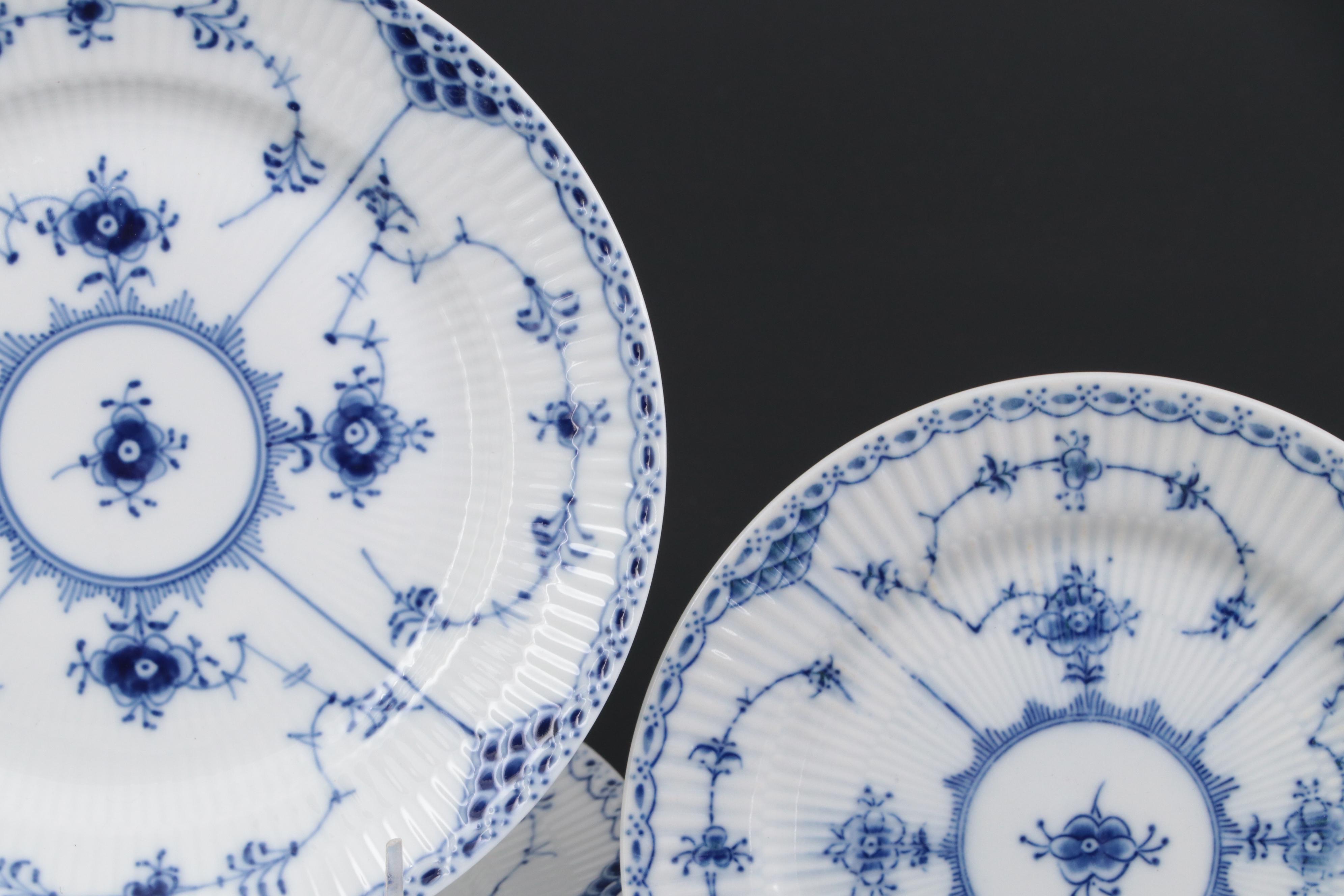 Royal Copenhagen "Blue Fluted Half Lace" Porcelain Dinnerware