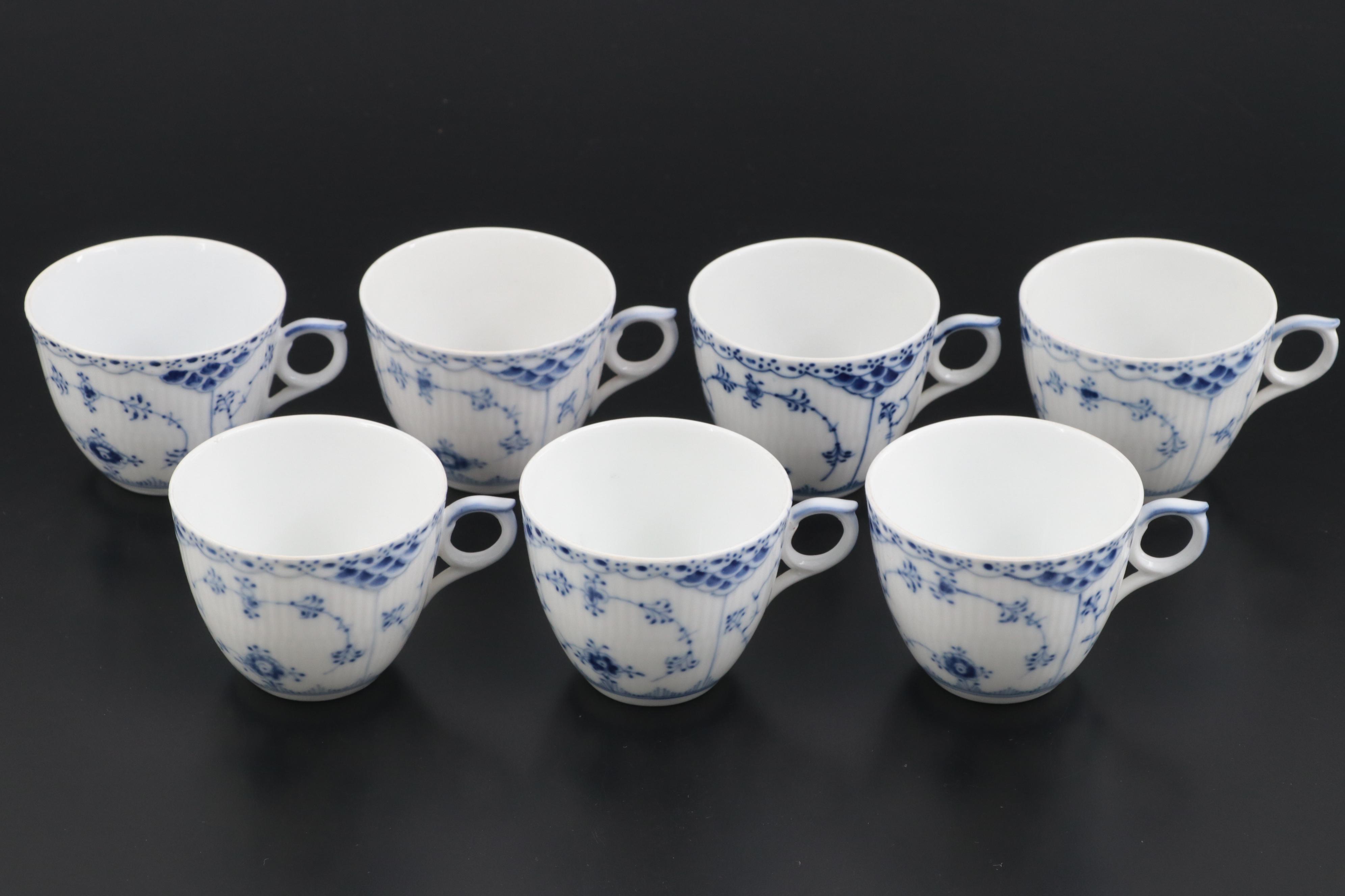 Royal Copenhagen "Blue Fluted Half Lace" Porcelain Dinnerware