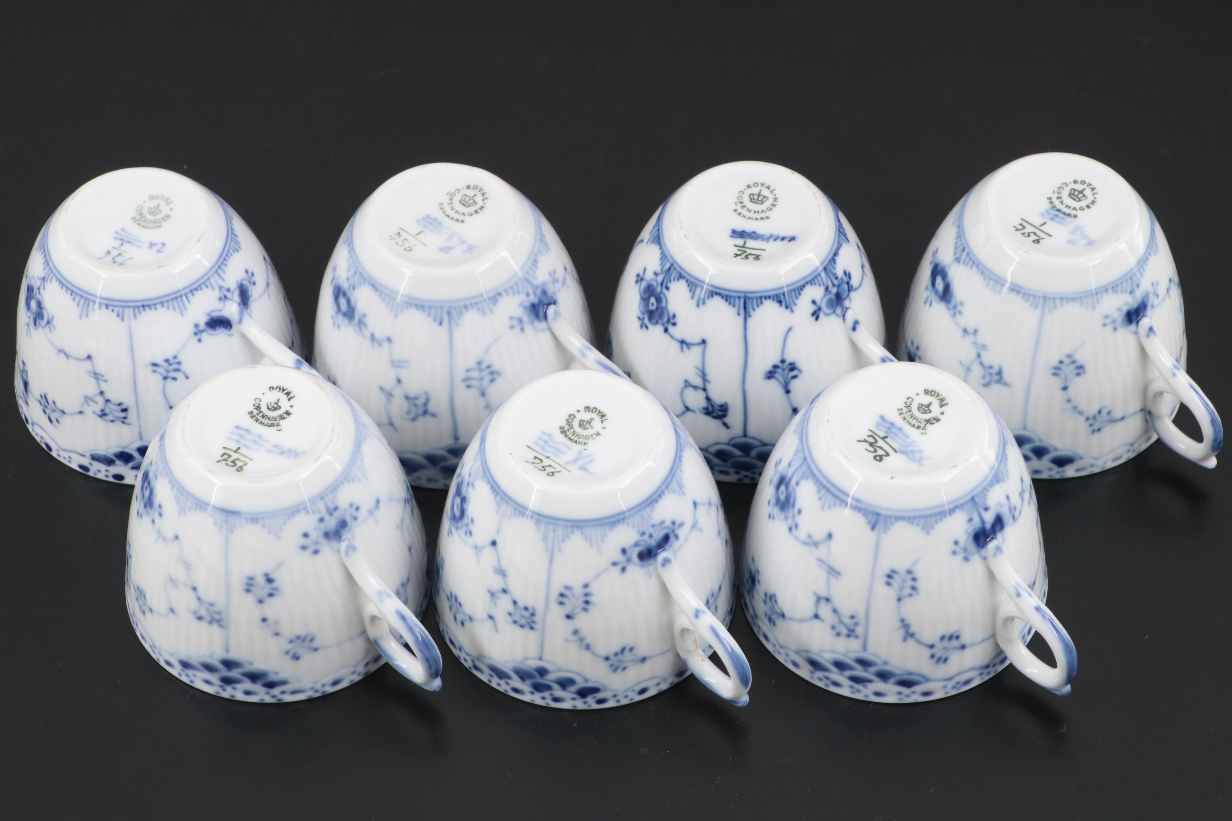 Royal Copenhagen "Blue Fluted Half Lace" Porcelain Dinnerware