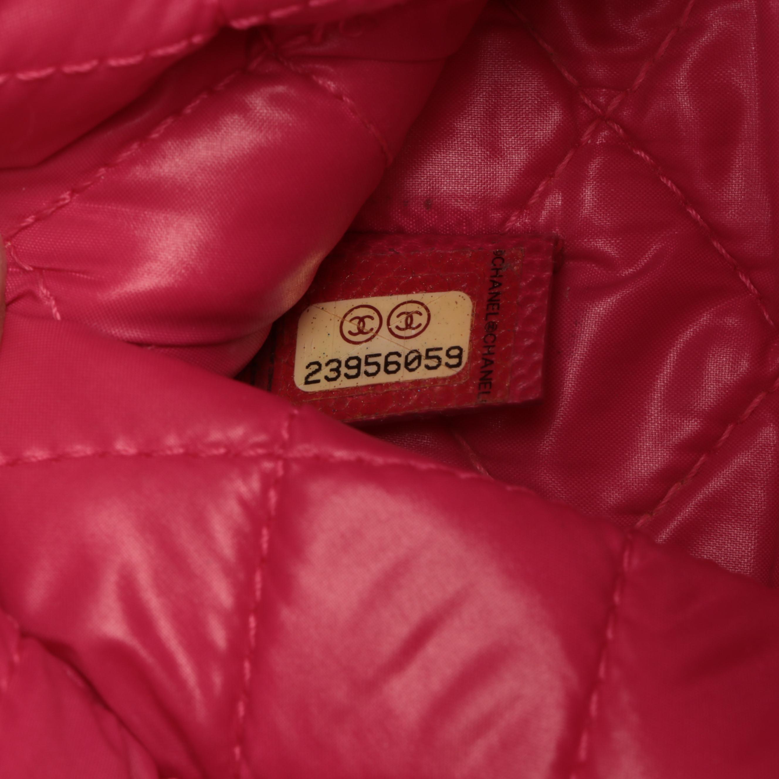 Chanel Boy O Quilted Caviar Leather Zip Case