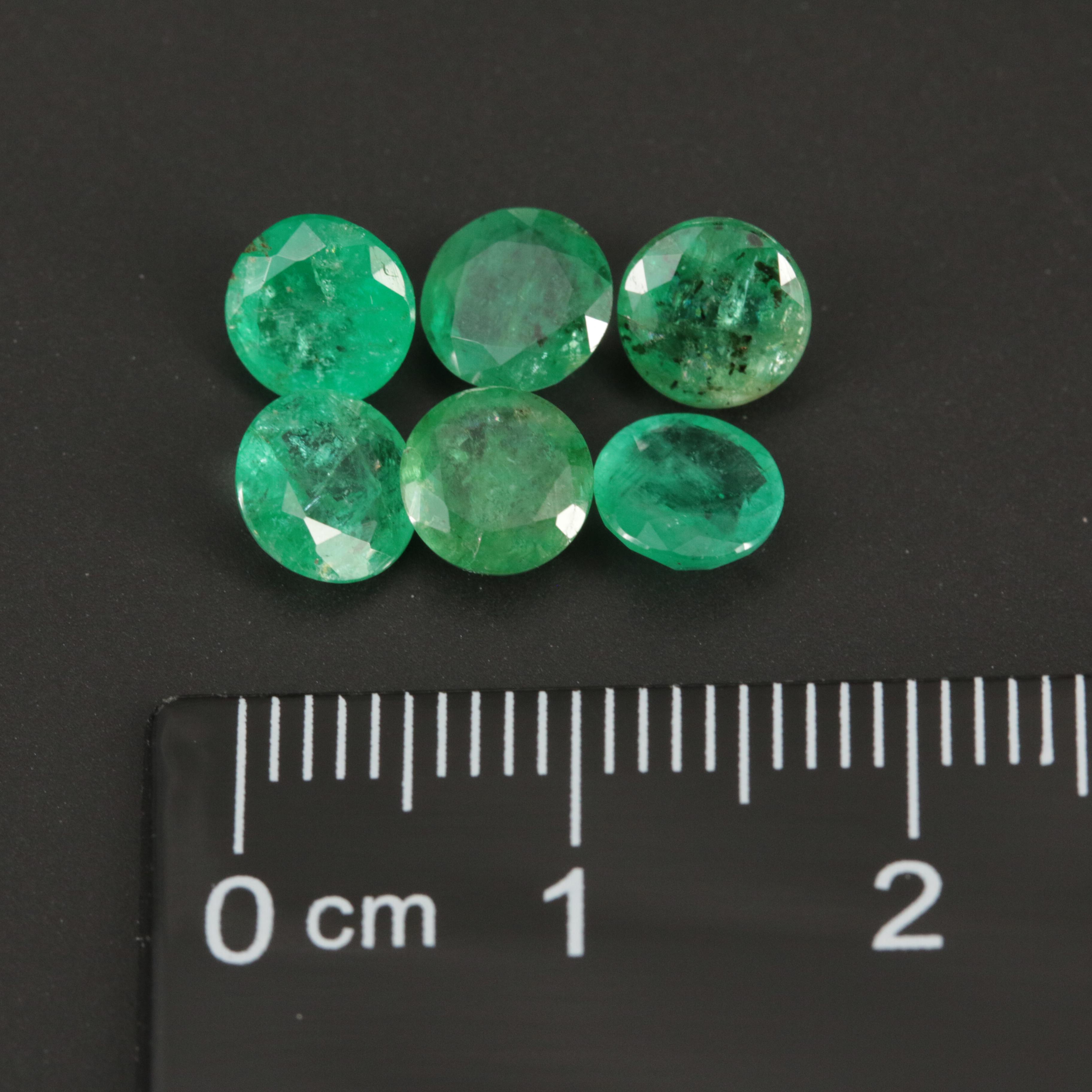 Loose 4.26 CTW Emeralds Including Matched Pairs