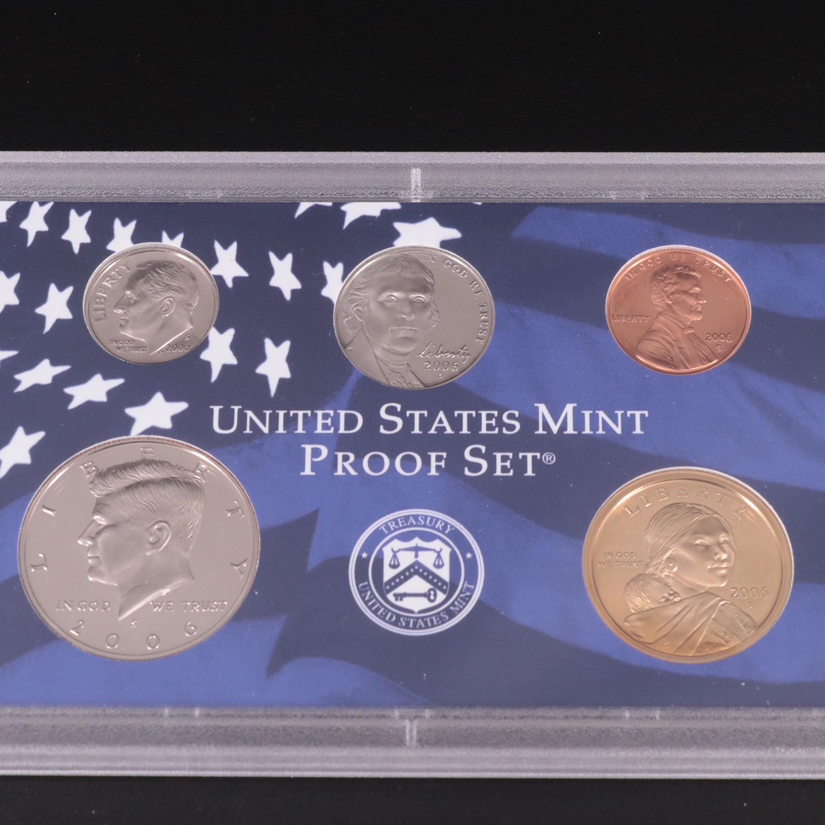 Thirty-Nine U.S. Mint Proof Sets, 1968 to 2006 Complete