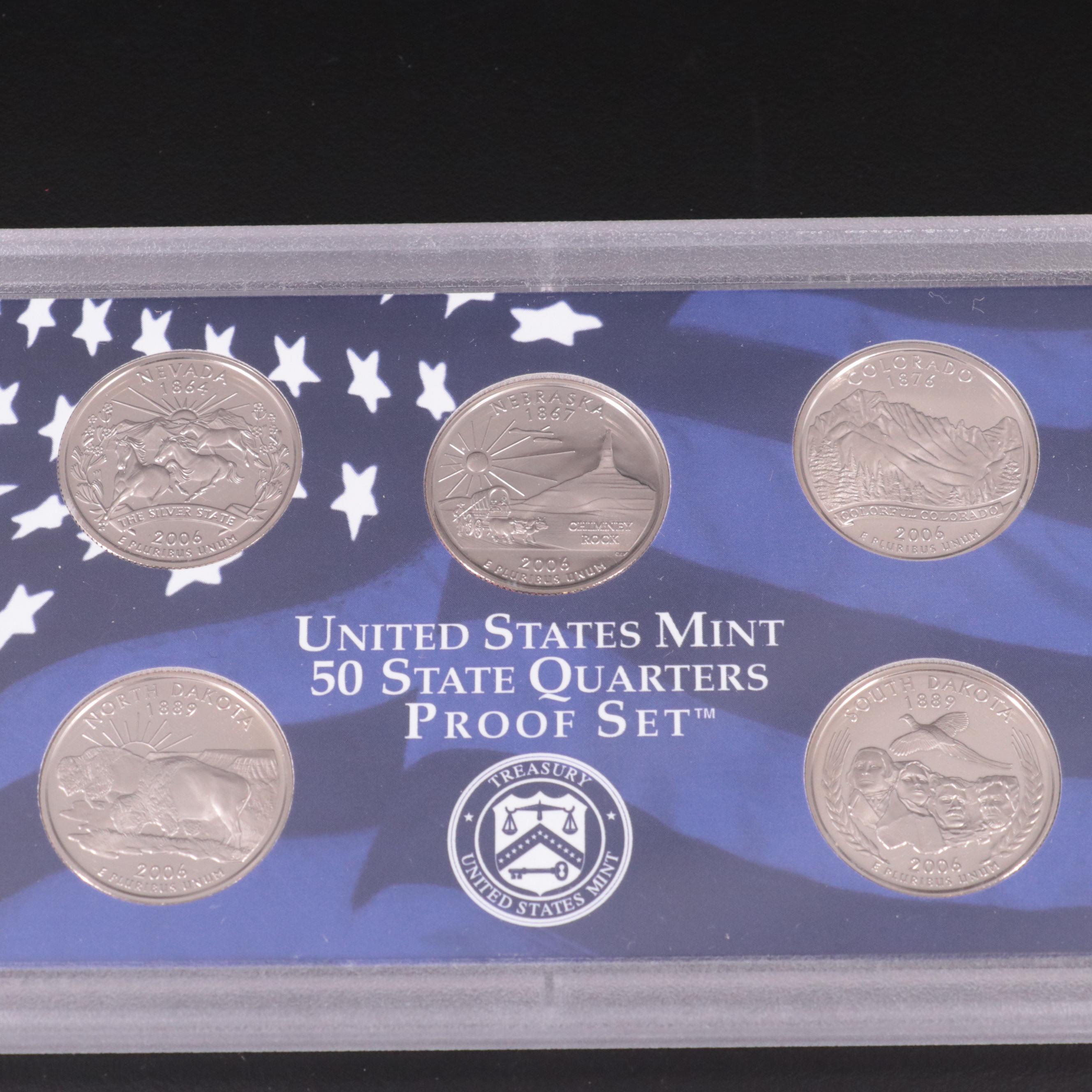 Thirty-Nine U.S. Mint Proof Sets, 1968 to 2006 Complete