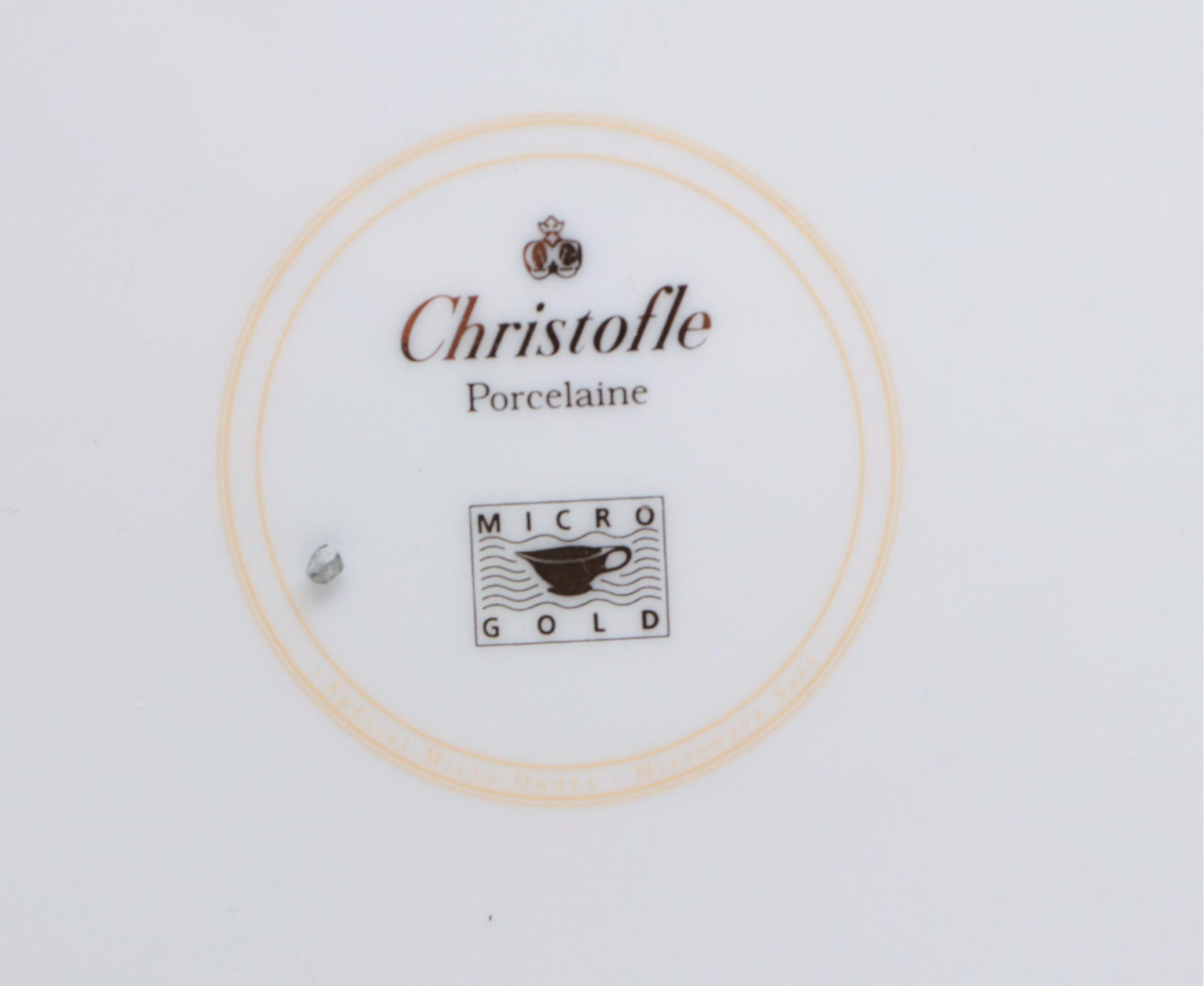 MacKenzie-Childs "Peanuts" Pedestal Cake Stand and Christofle Porcelain Chargers