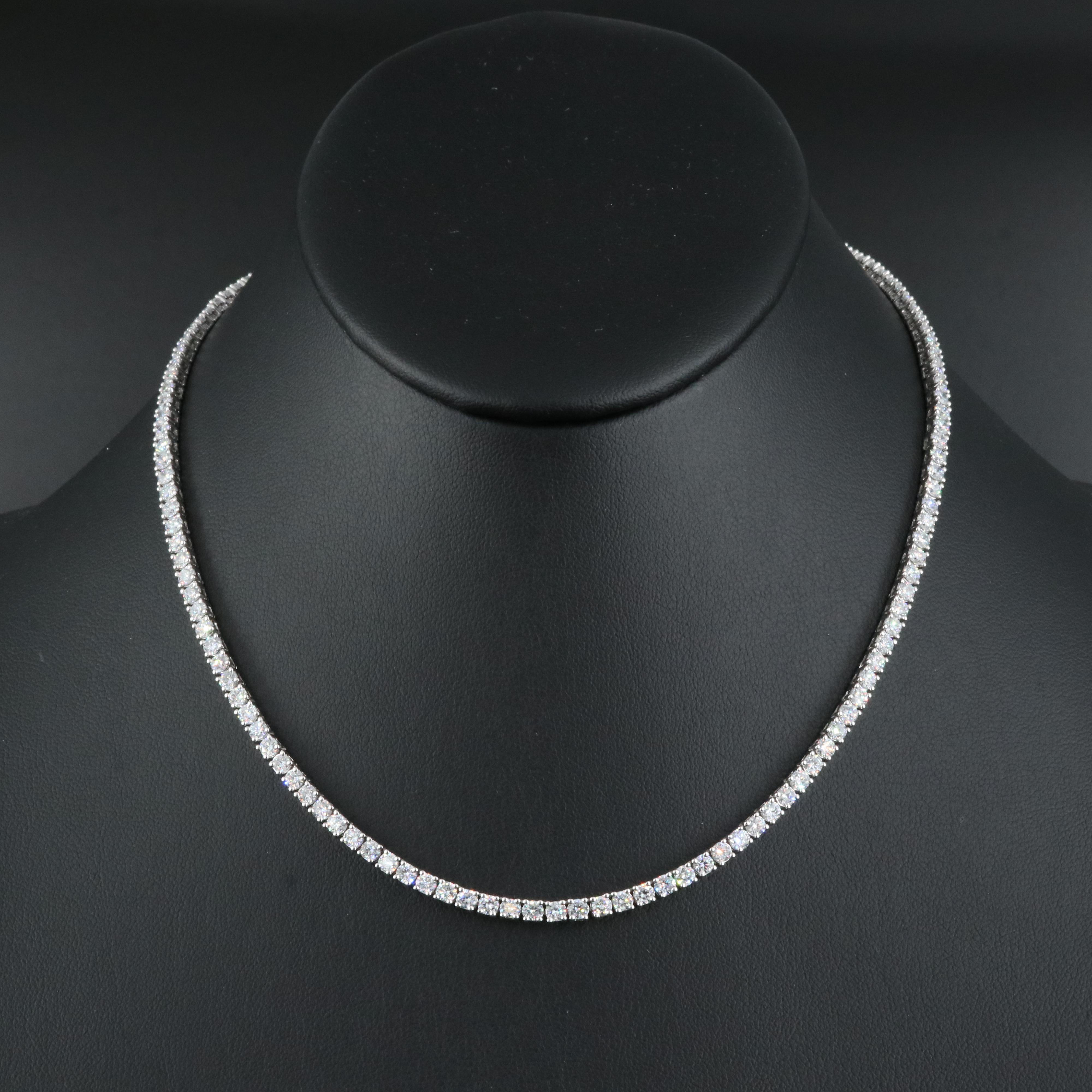 14K 10.29 CTW Lab Grown Diamond Rivière Necklace