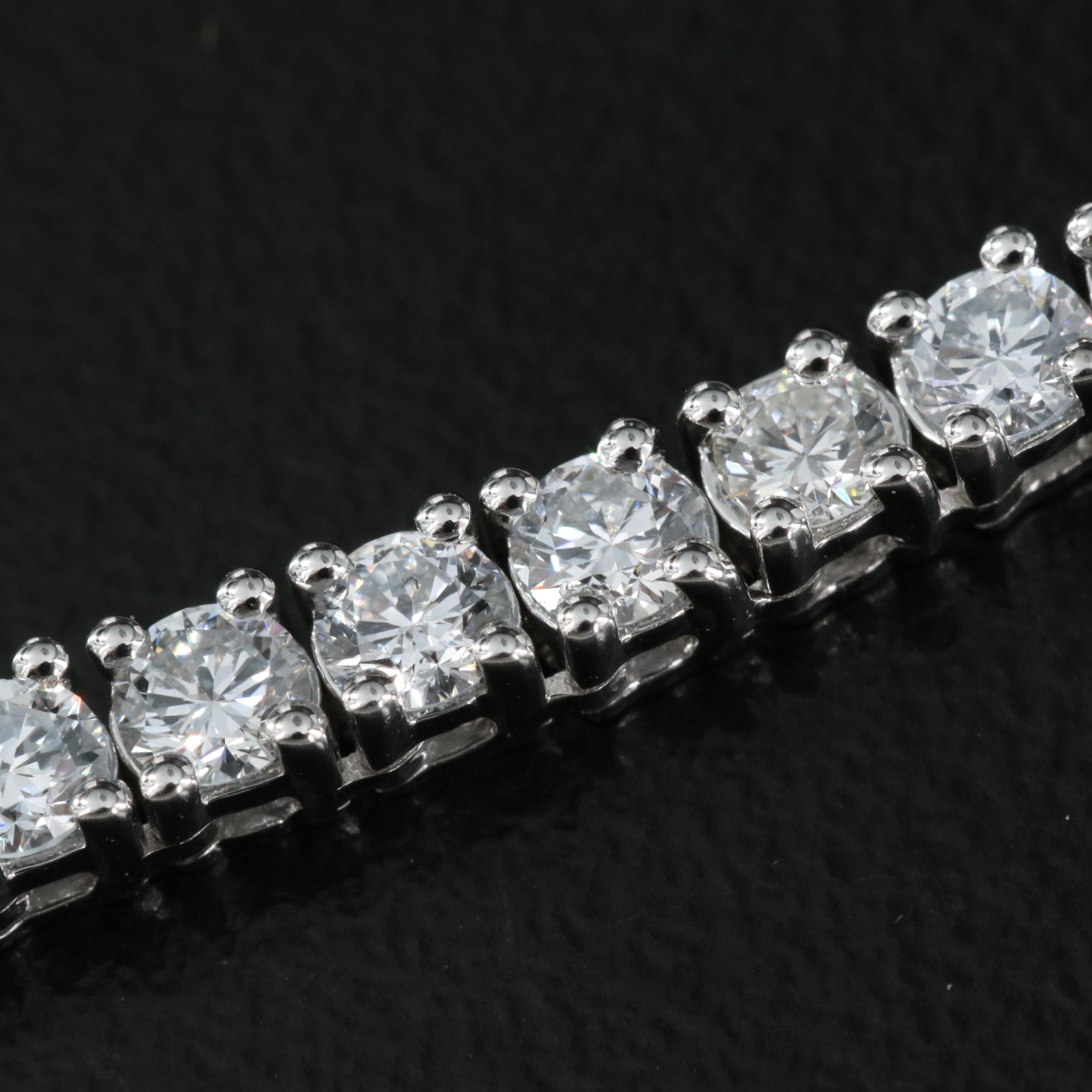 14K 10.29 CTW Lab Grown Diamond Rivière Necklace