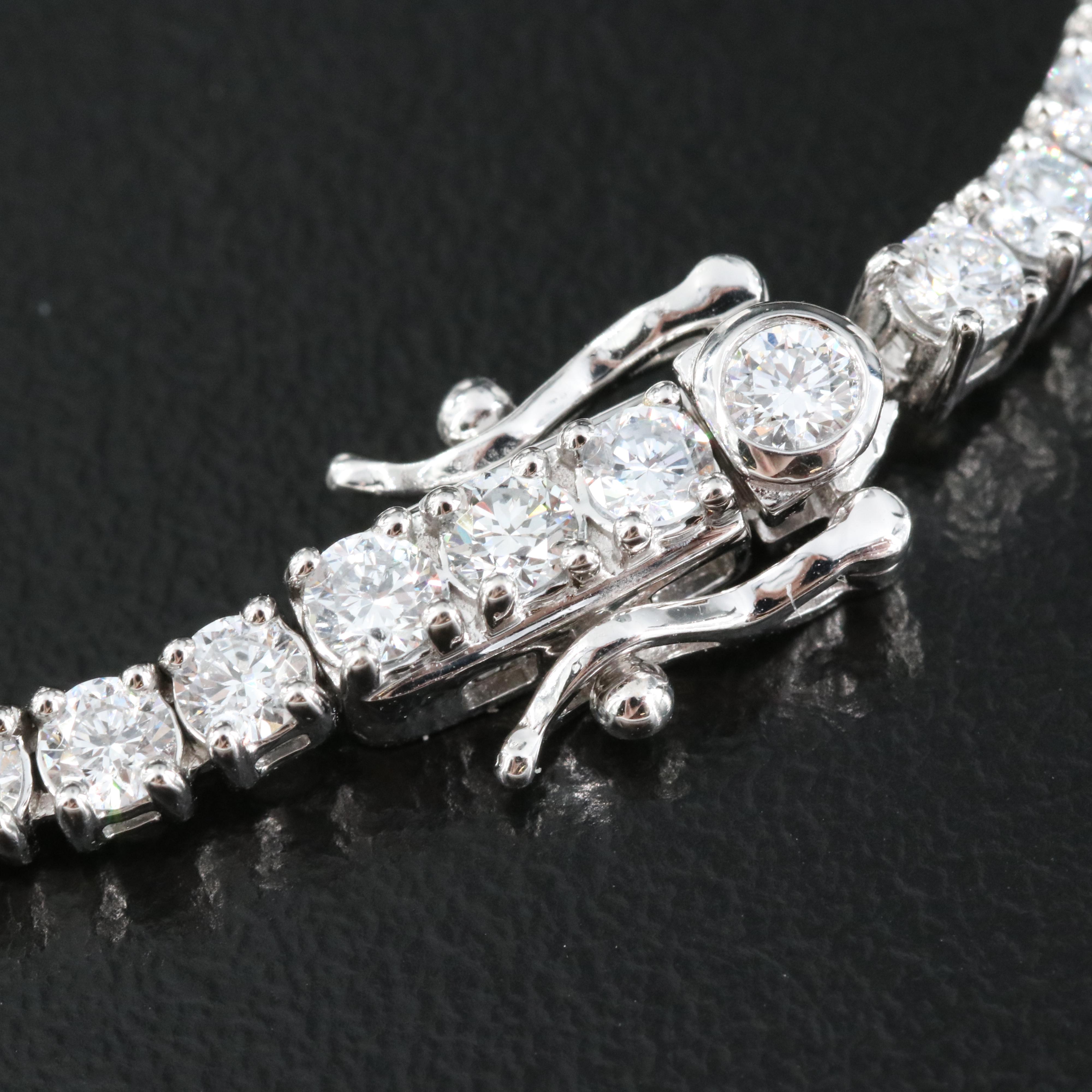 14K 10.29 CTW Lab Grown Diamond Rivière Necklace