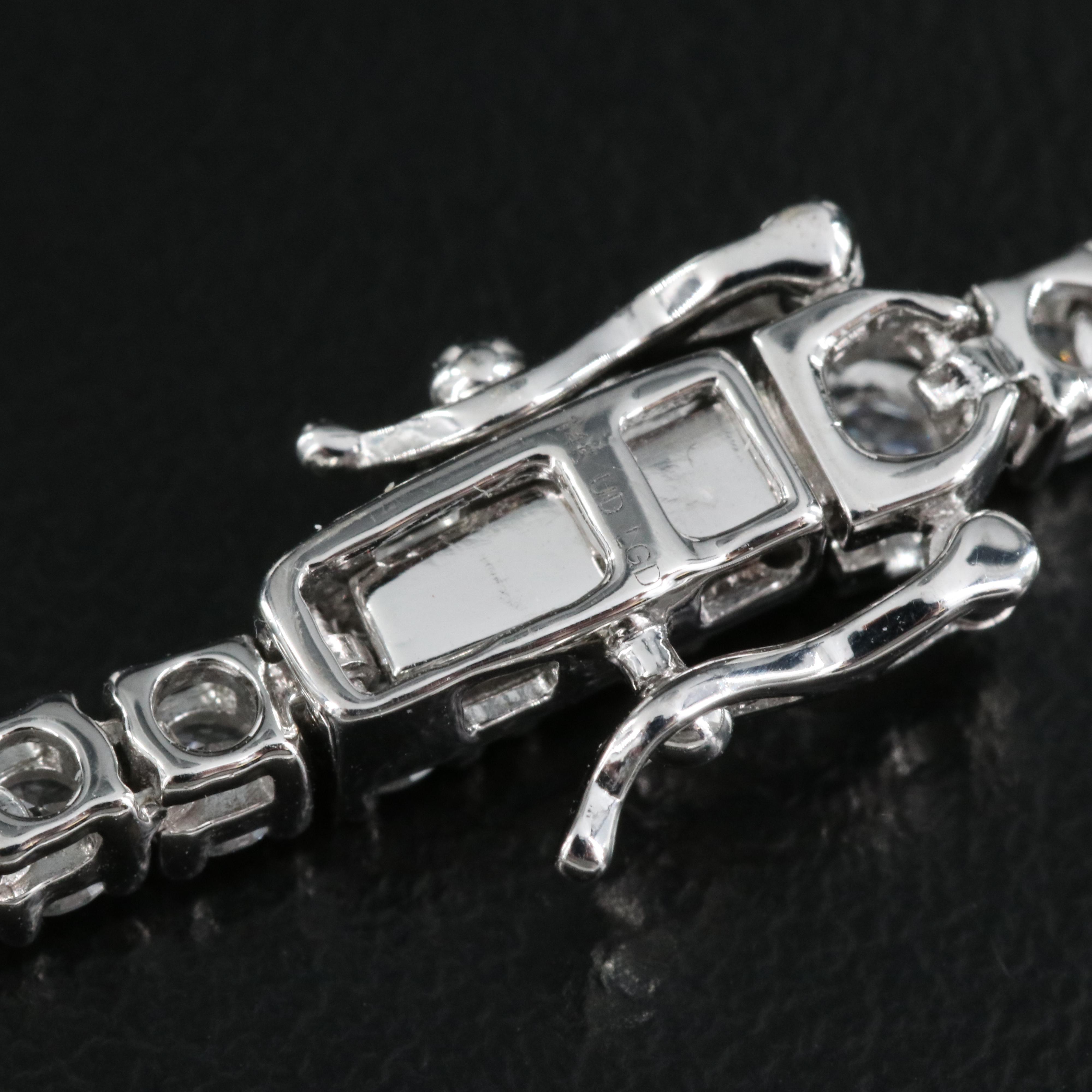 14K 10.29 CTW Lab Grown Diamond Rivière Necklace
