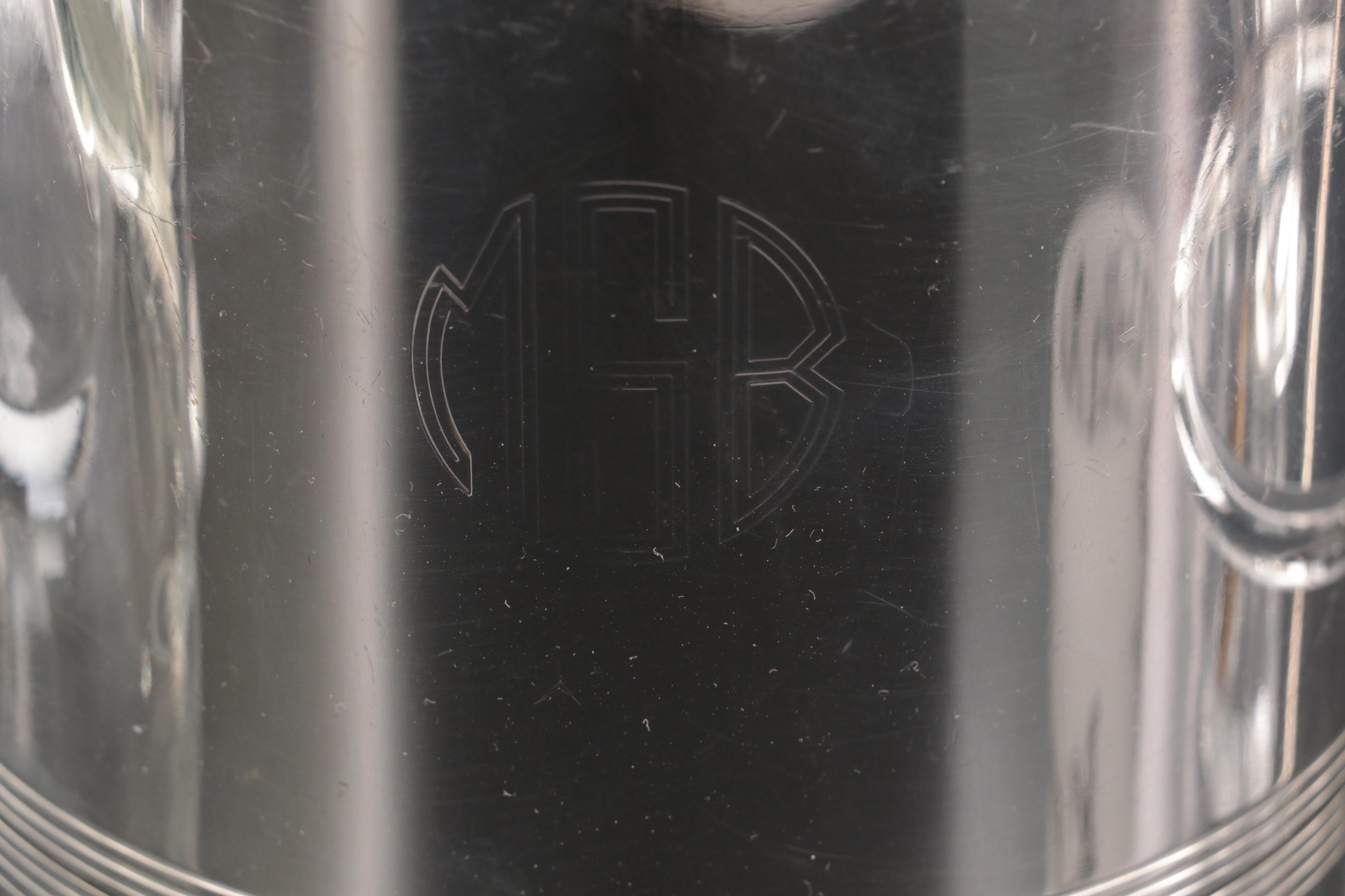 Christofle Silver Plate Wine Chiller with Other Tasting Glasses and Barware