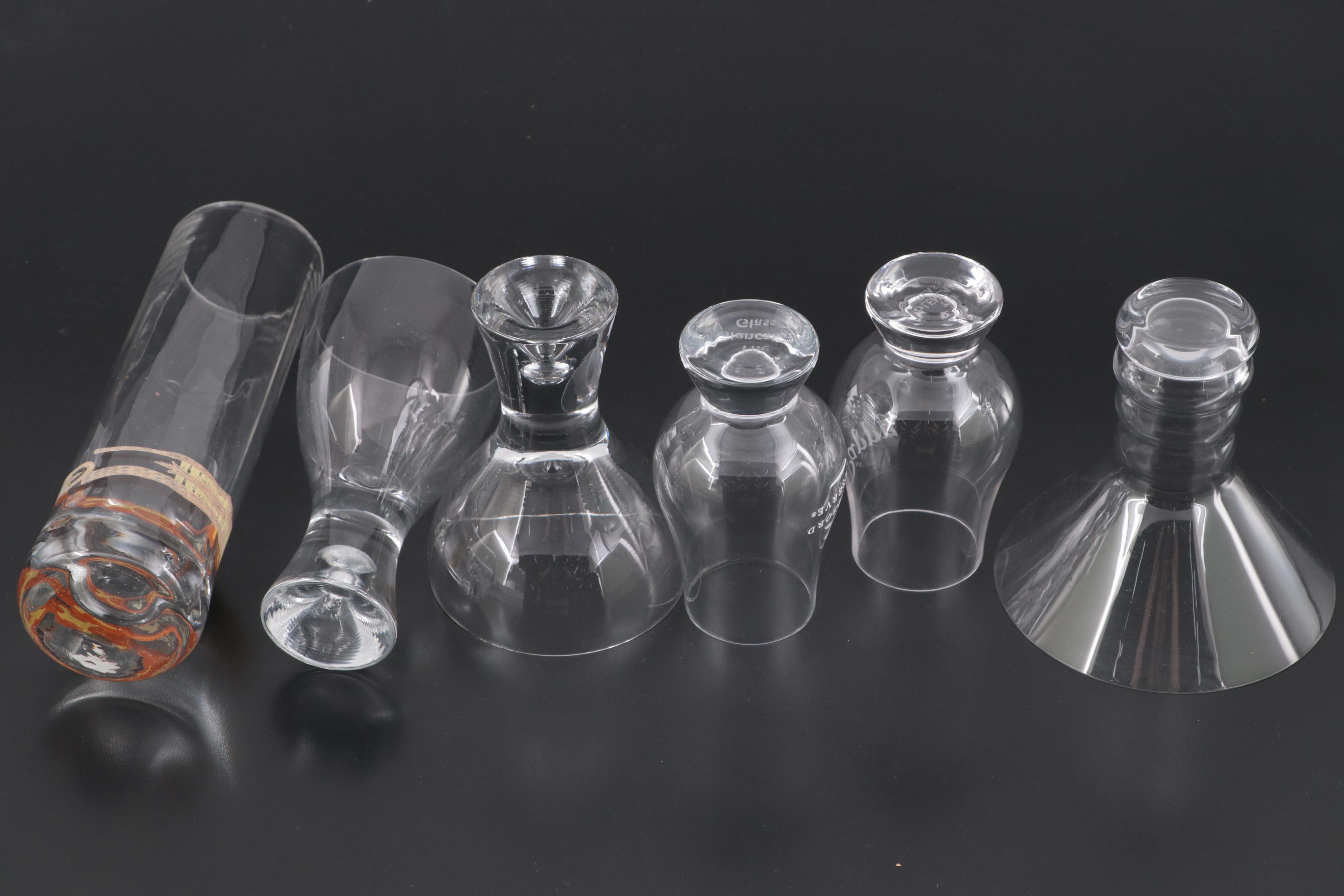 Christofle Silver Plate Wine Chiller with Other Tasting Glasses and Barware