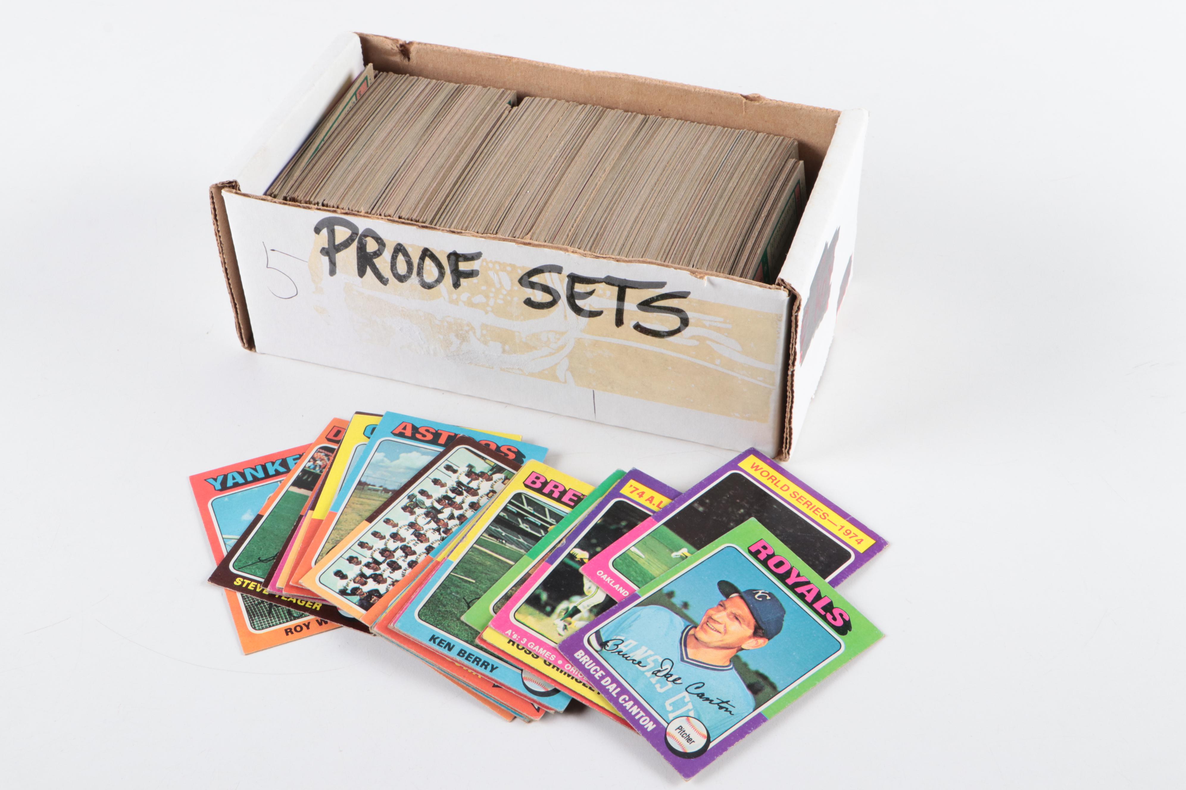 1975 Topps Mini Baseball Cards, with Goose Gossage, Joe Torre, and More