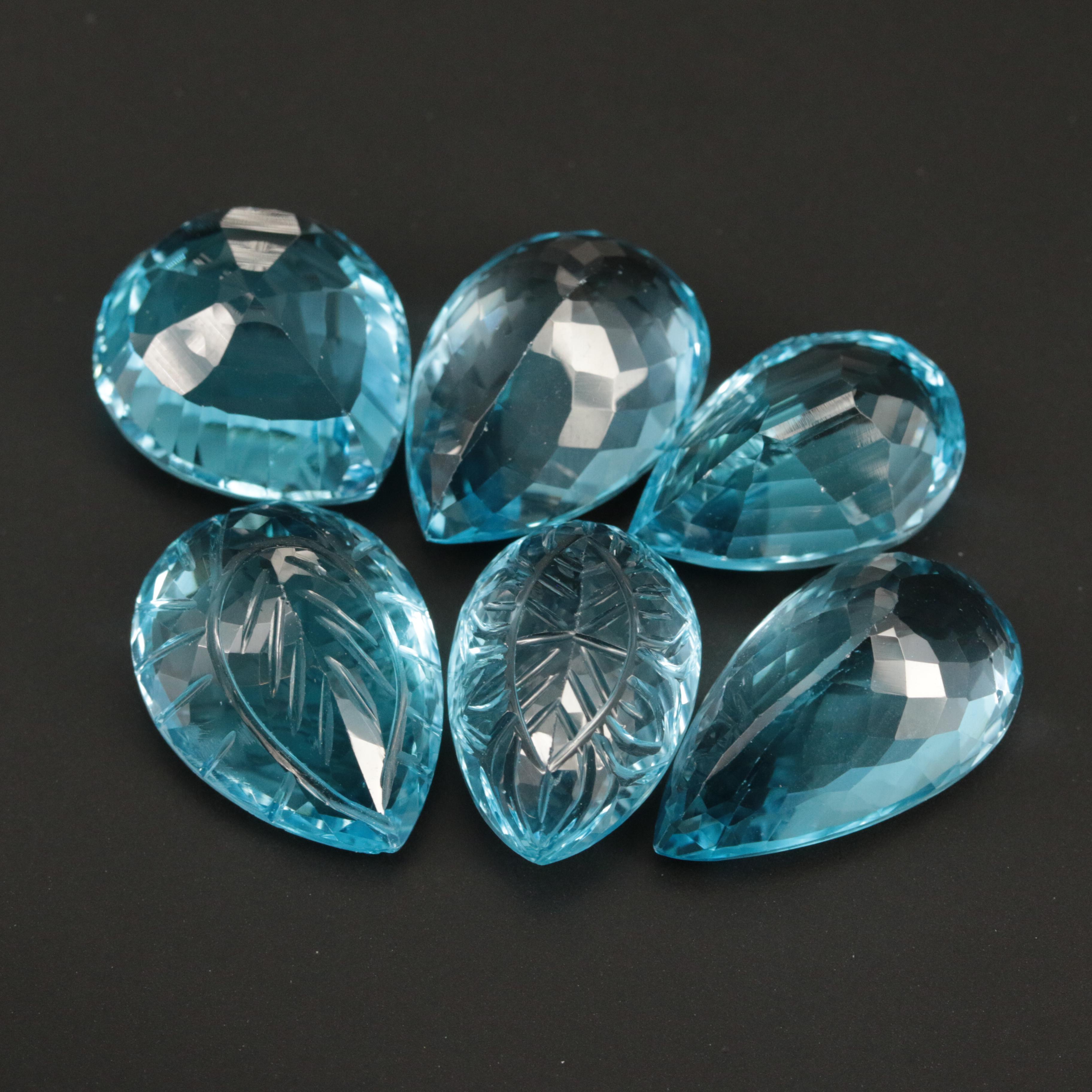 Loose 144.27 CTW Swiss Blue Topaz