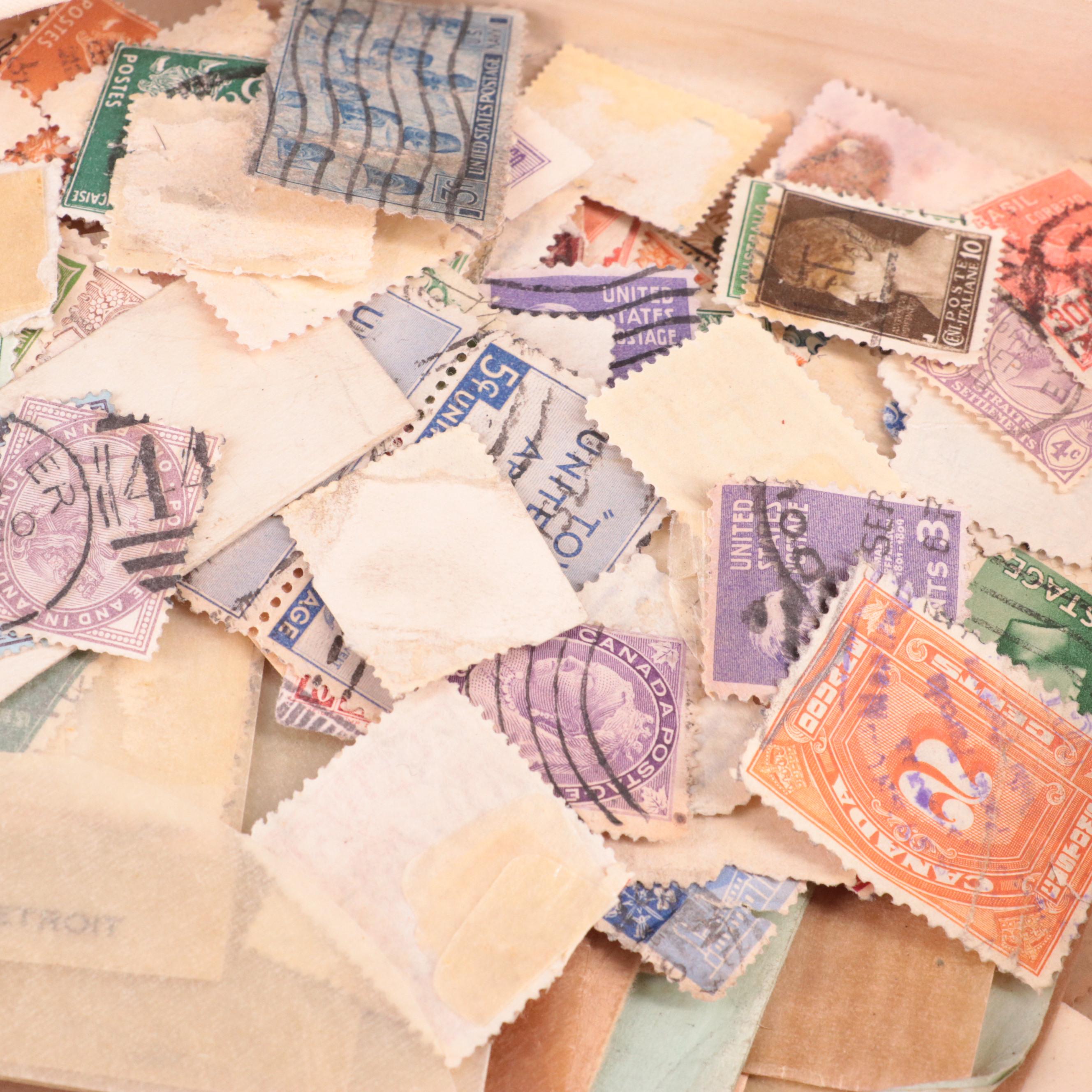 Vintage Postage Stamp Collection