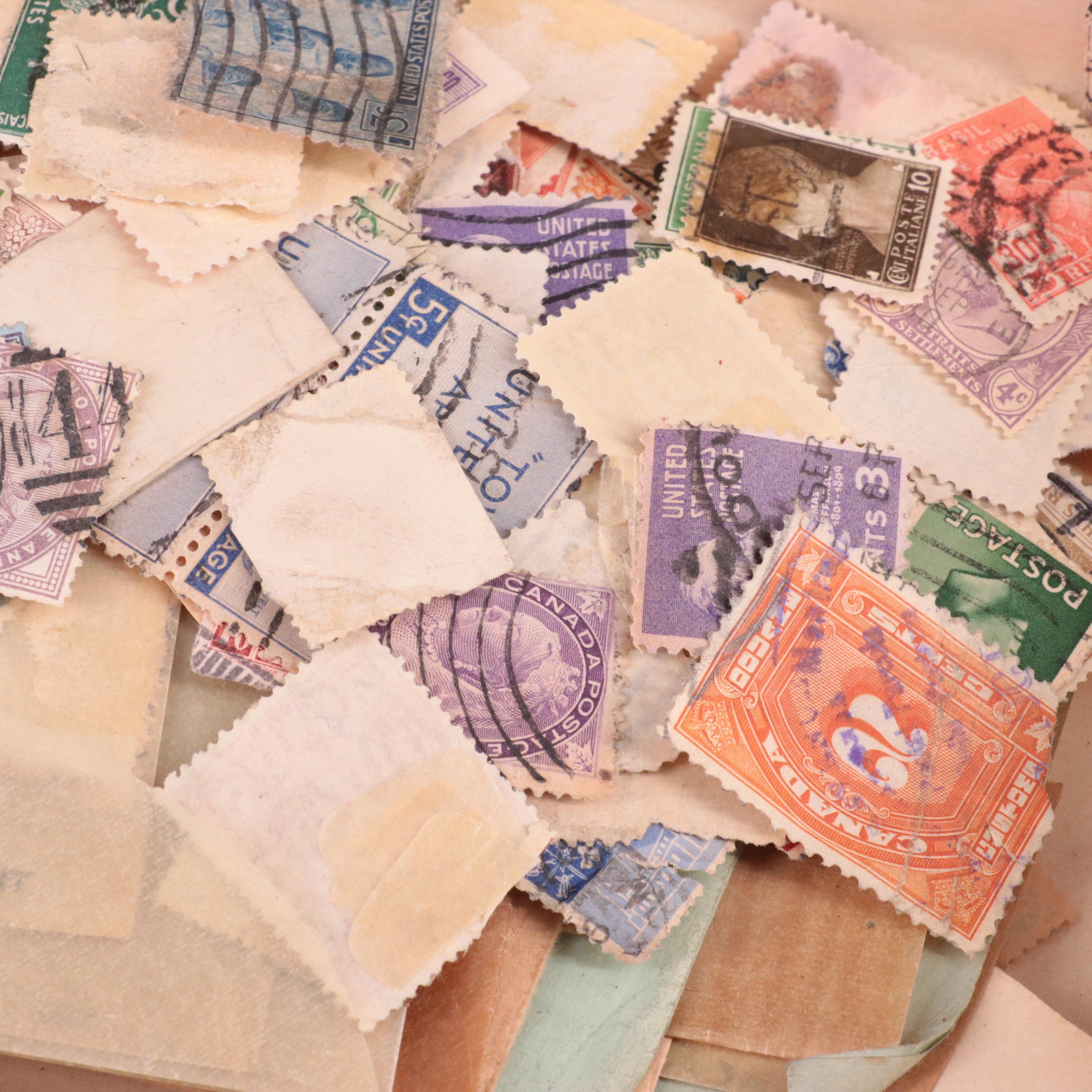 Vintage Postage Stamp Collection