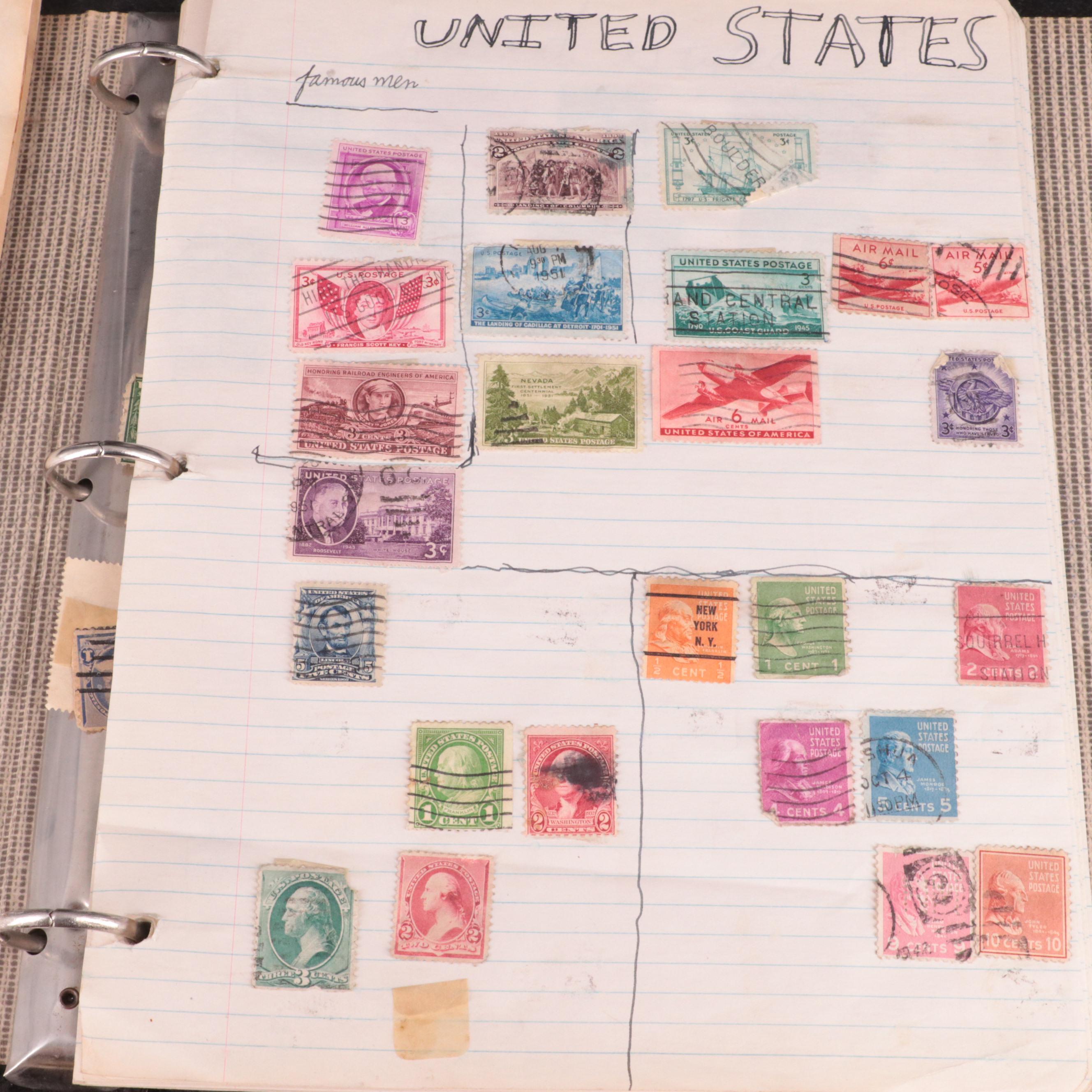 Vintage Postage Stamp Collection