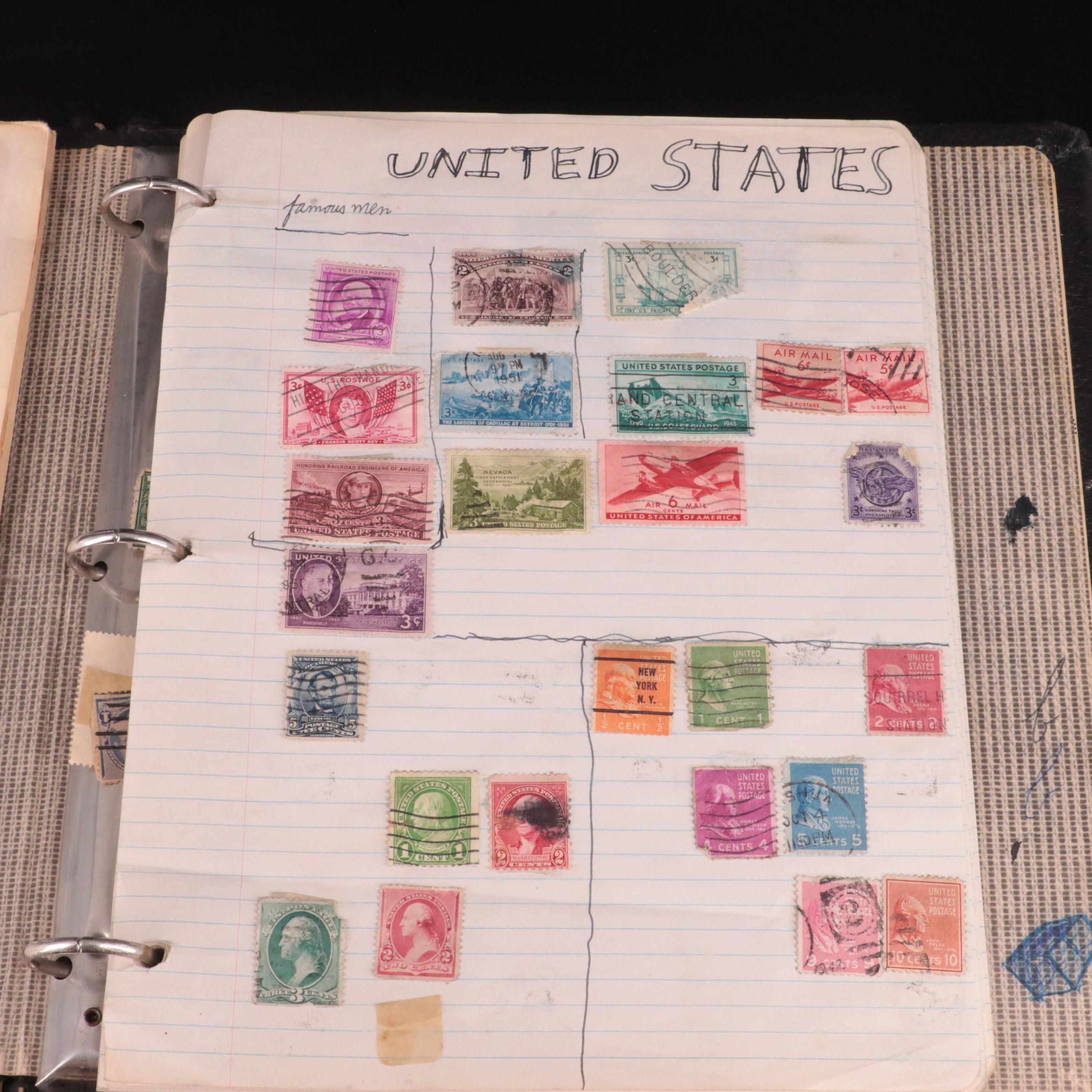 Vintage Postage Stamp Collection