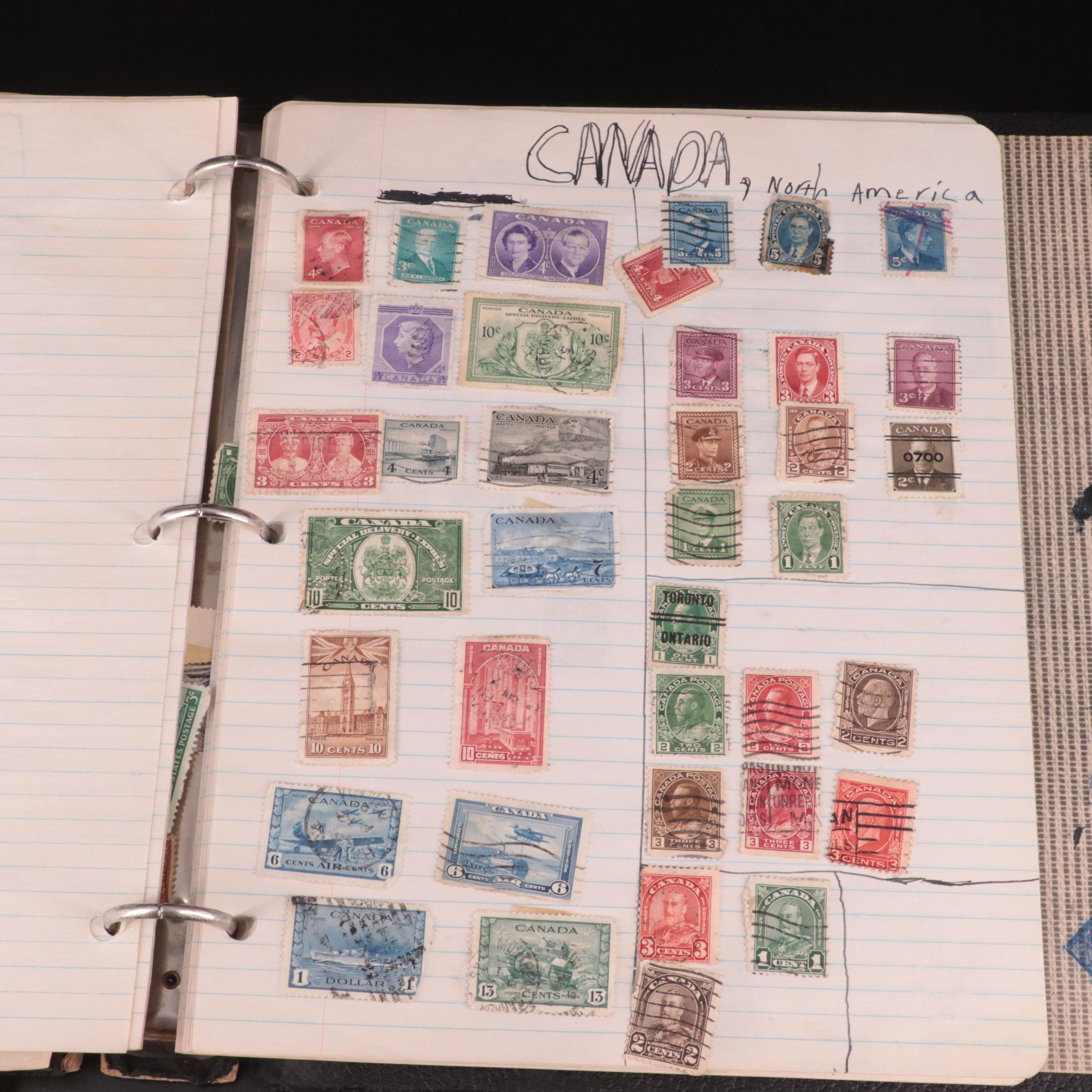 Vintage Postage Stamp Collection