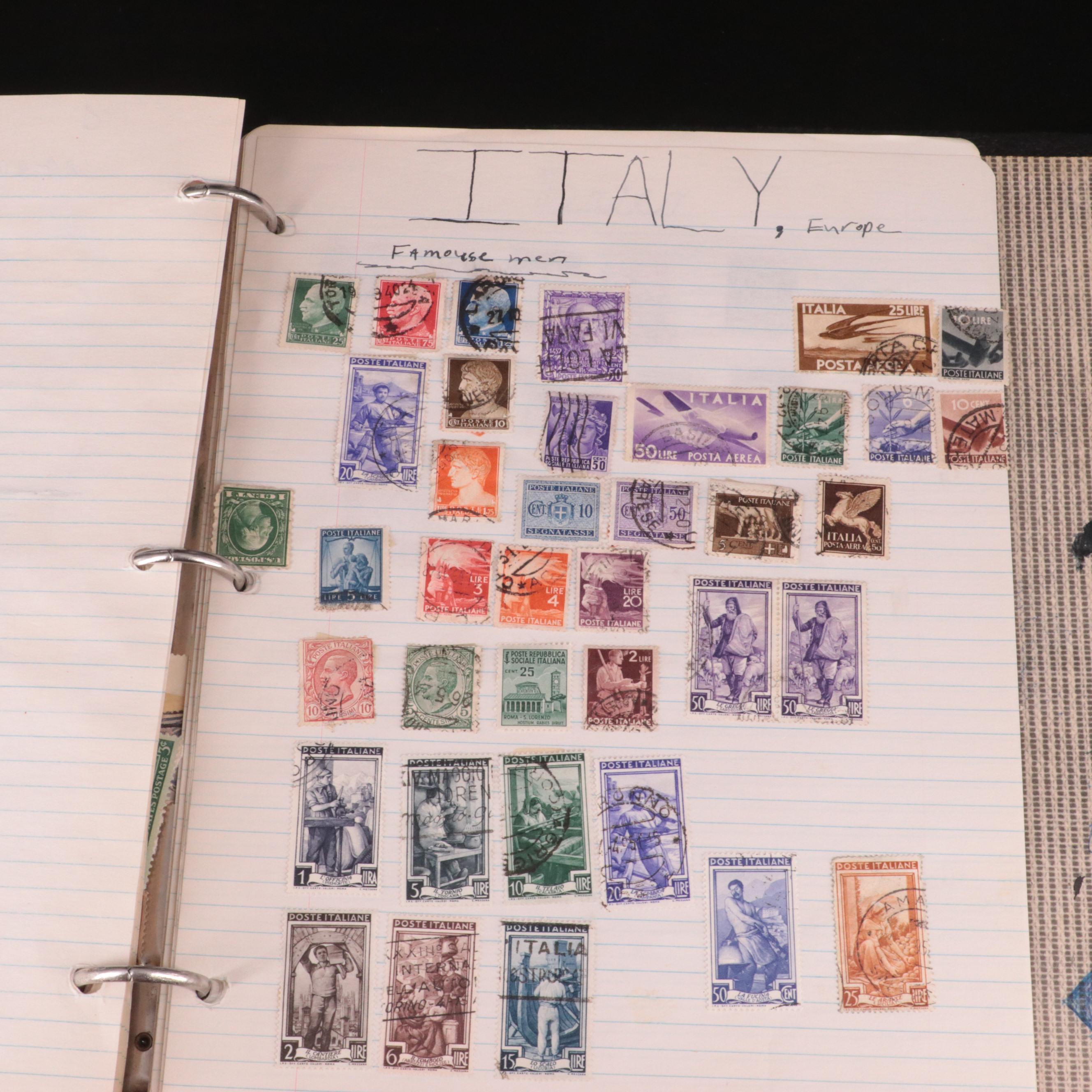 Vintage Postage Stamp Collection