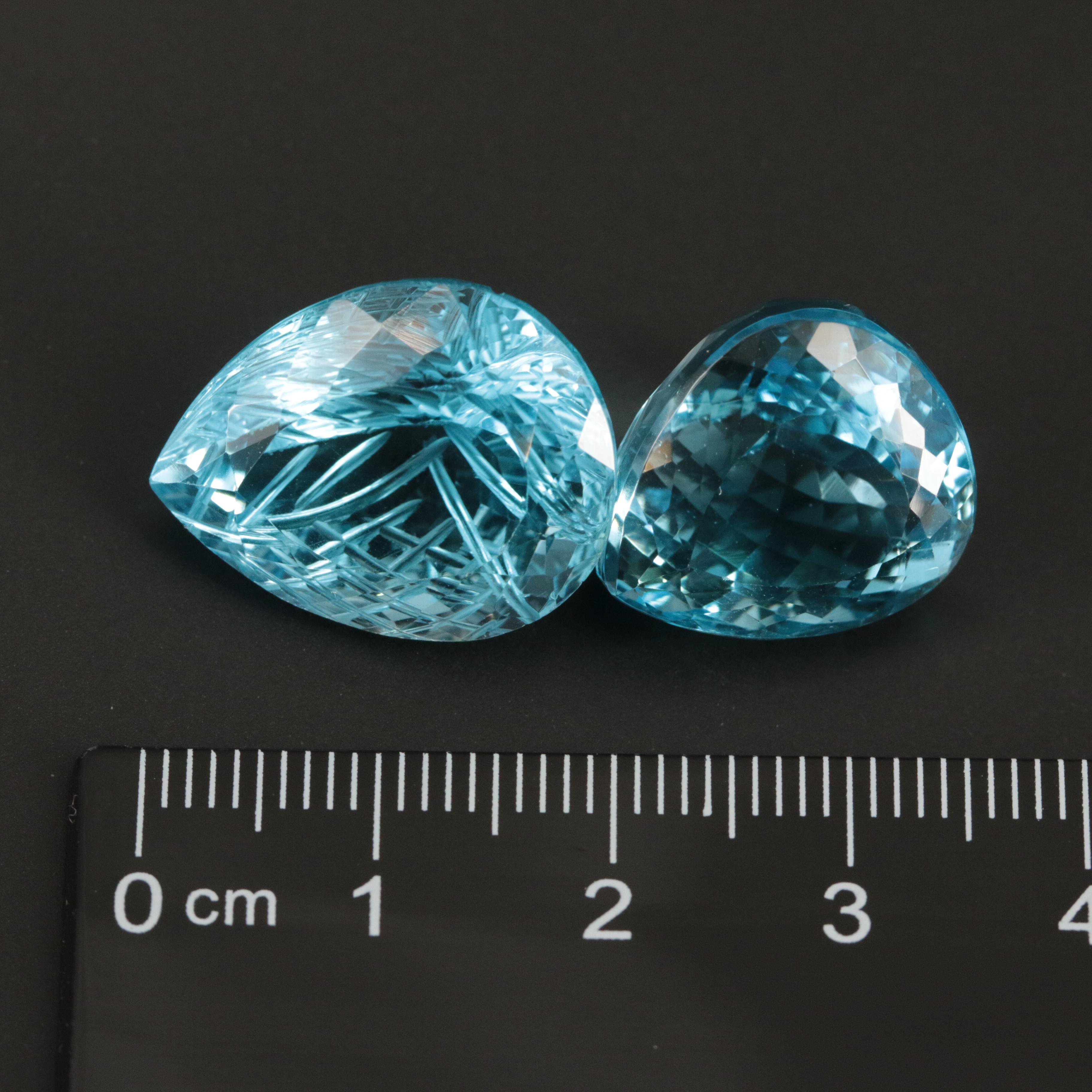 Loose 129.45 CTW Swiss Blue Topaz
