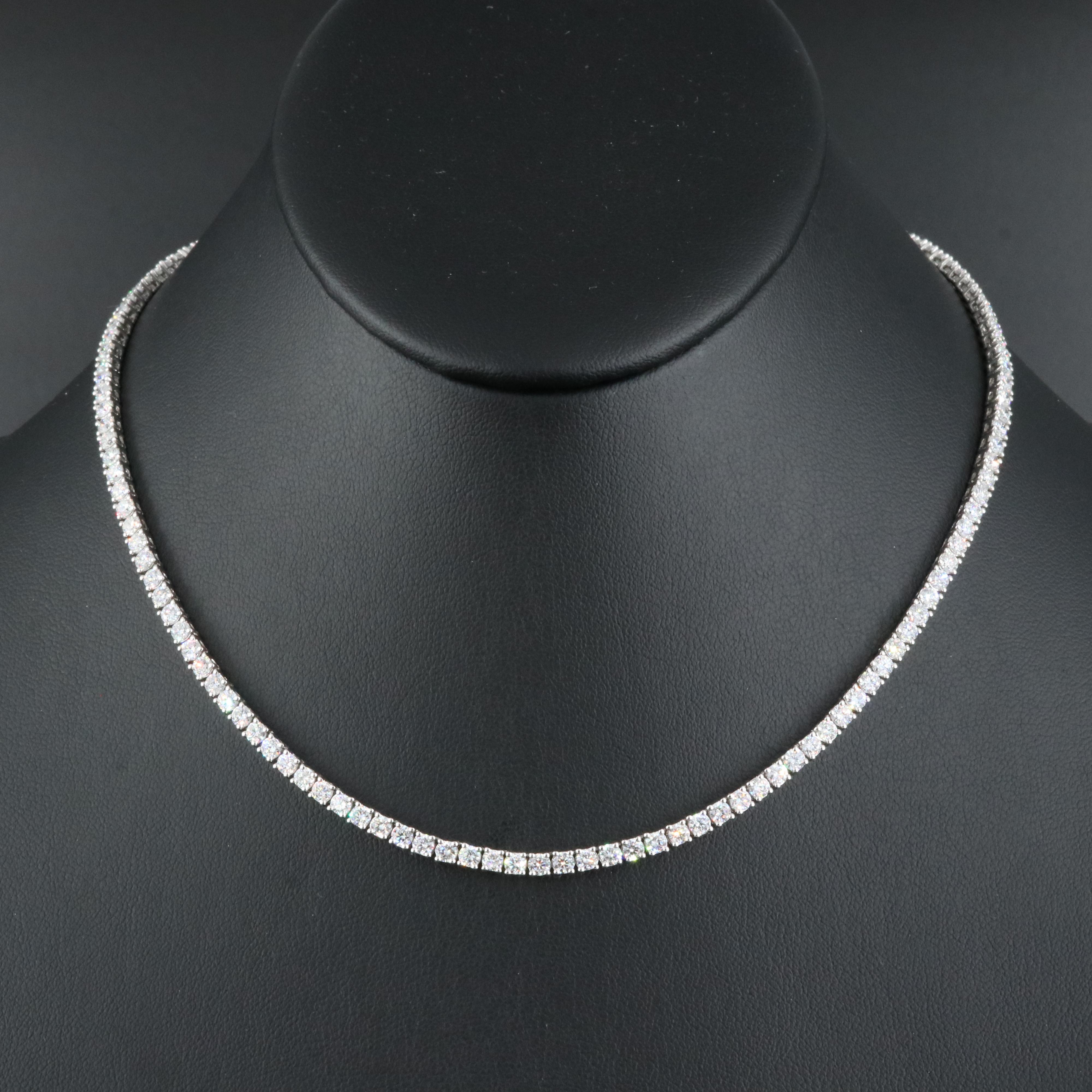 14K 10.29 CTW Lab Grown Diamond Rivière Necklace