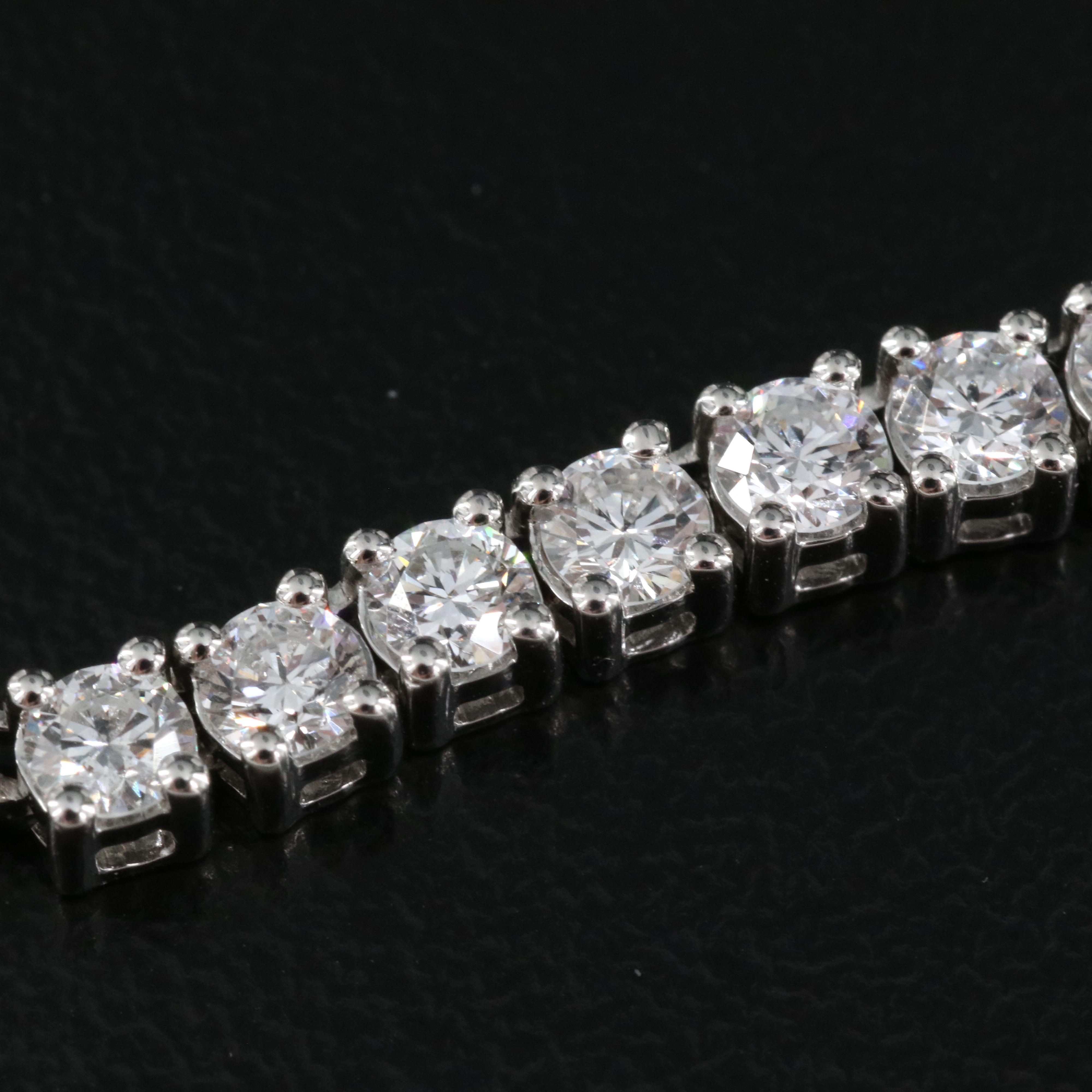 14K 10.29 CTW Lab Grown Diamond Rivière Necklace