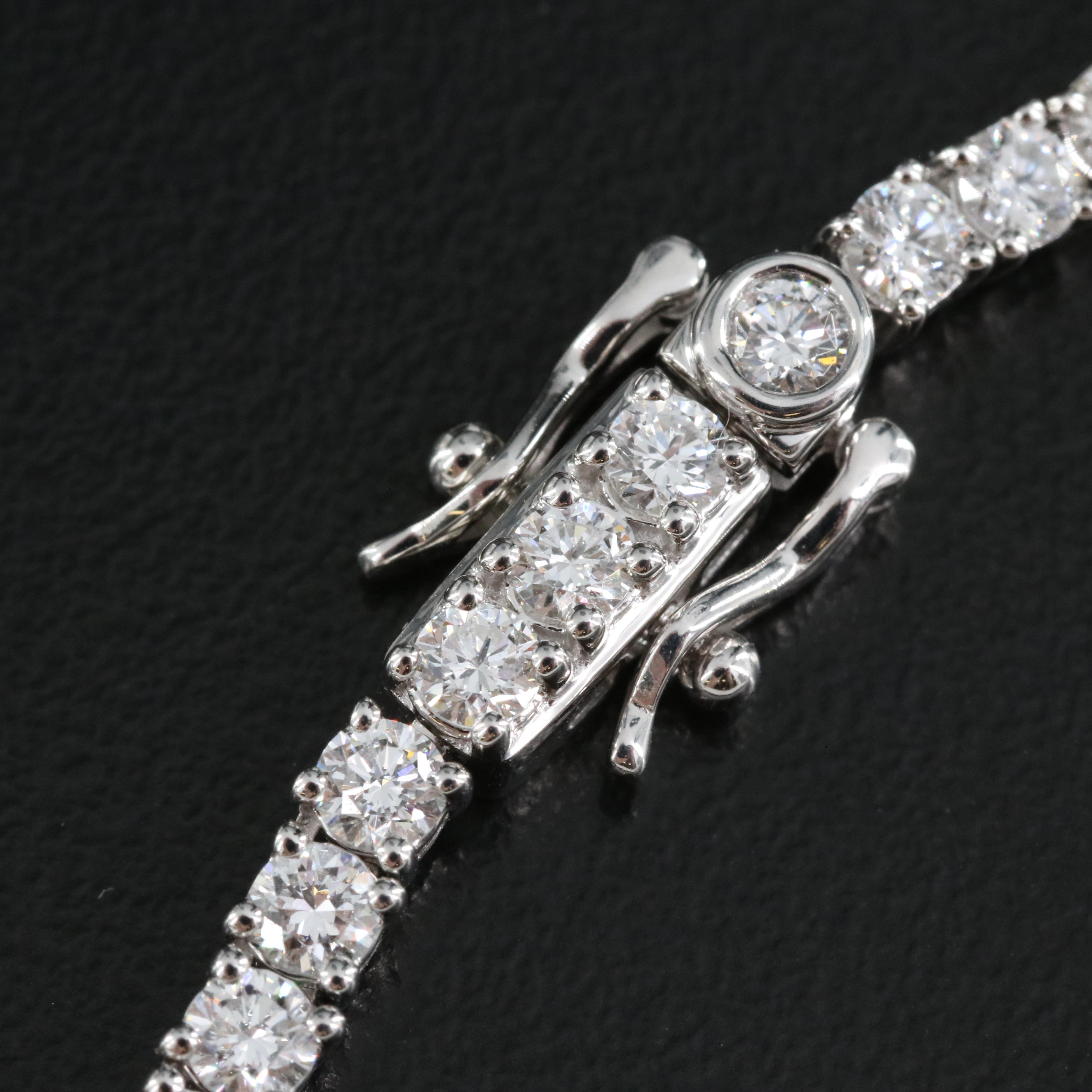 14K 10.29 CTW Lab Grown Diamond Rivière Necklace