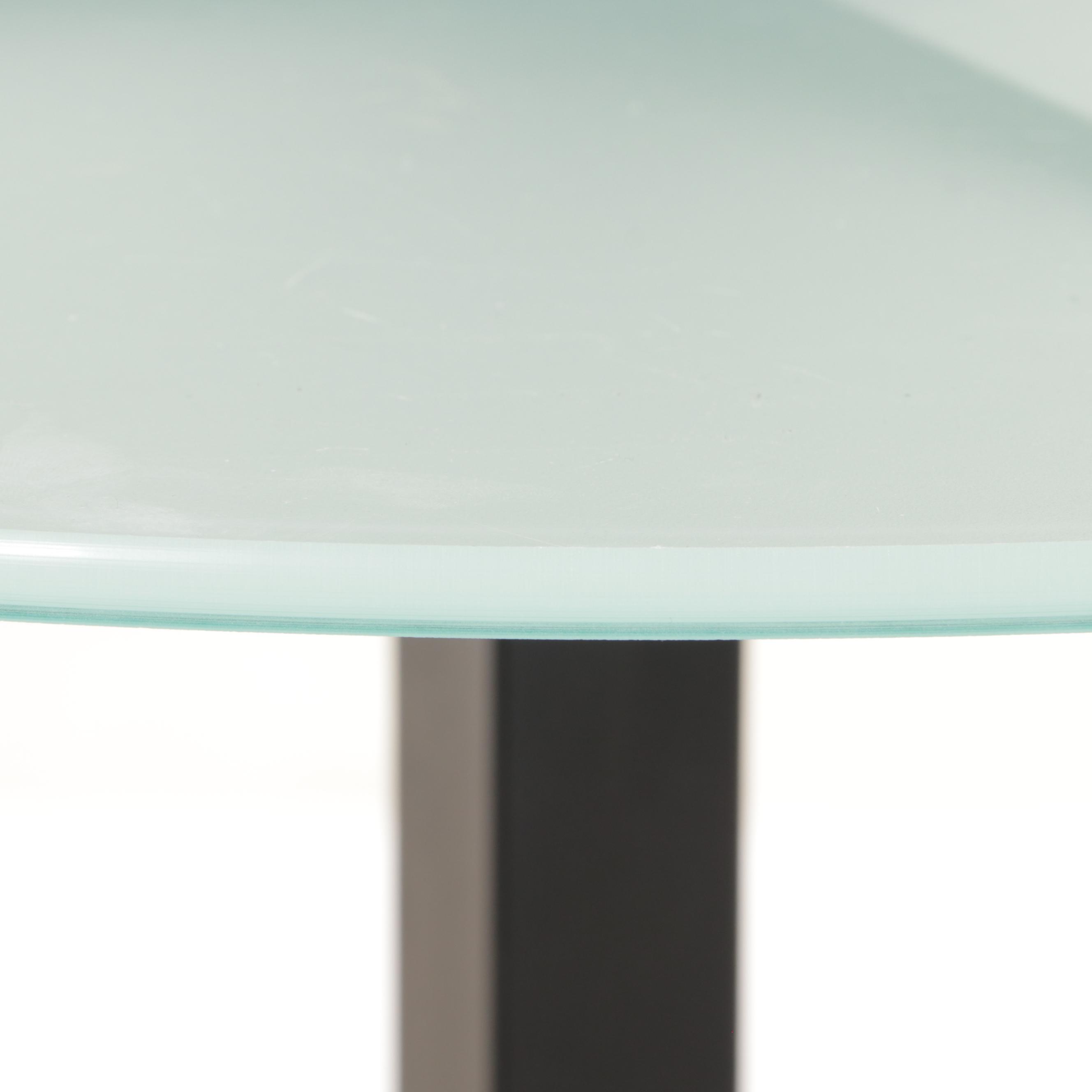 Three-Piece Steel and Glass Top Bistro Set, Incl. Emilio Nanni for Fly Line