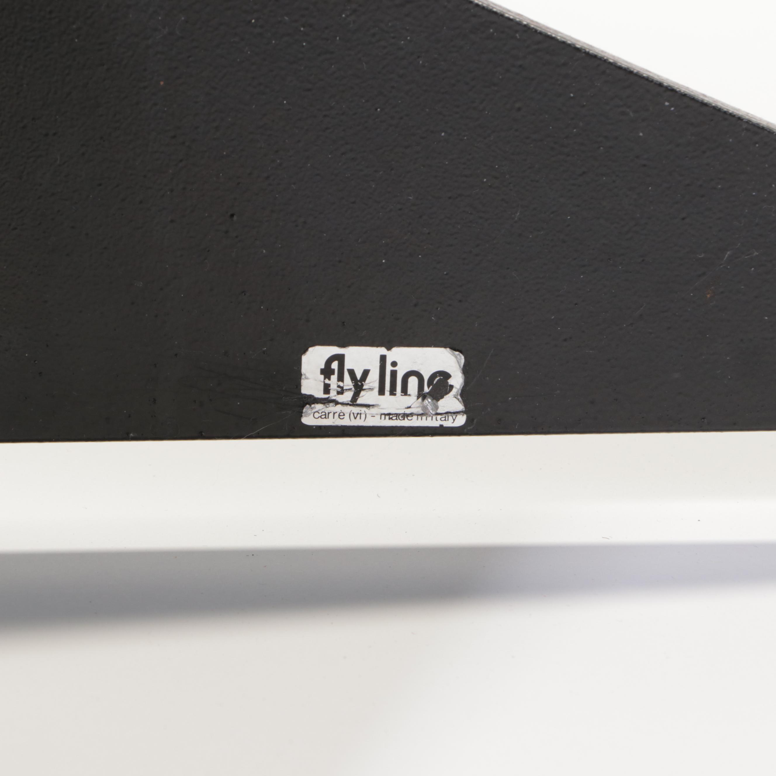 Three-Piece Steel and Glass Top Bistro Set, Incl. Emilio Nanni for Fly Line