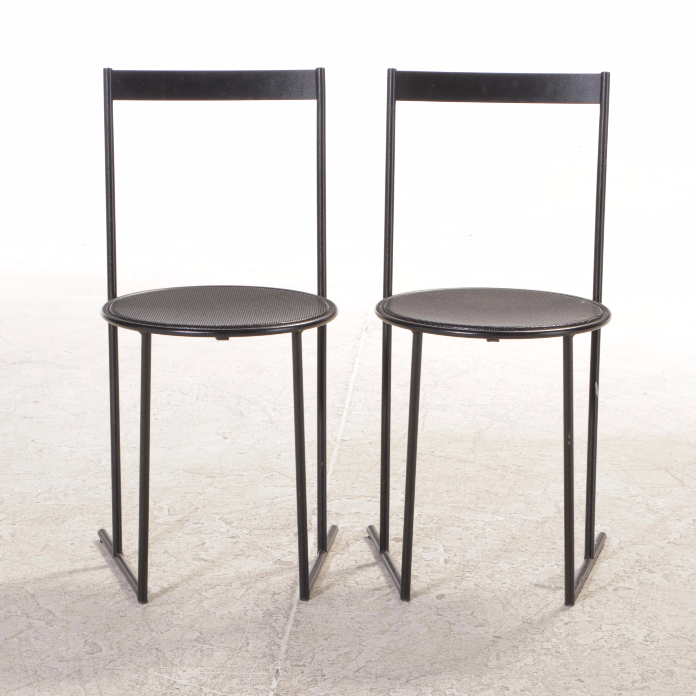 Three-Piece Steel and Glass Top Bistro Set, Incl. Emilio Nanni for Fly Line