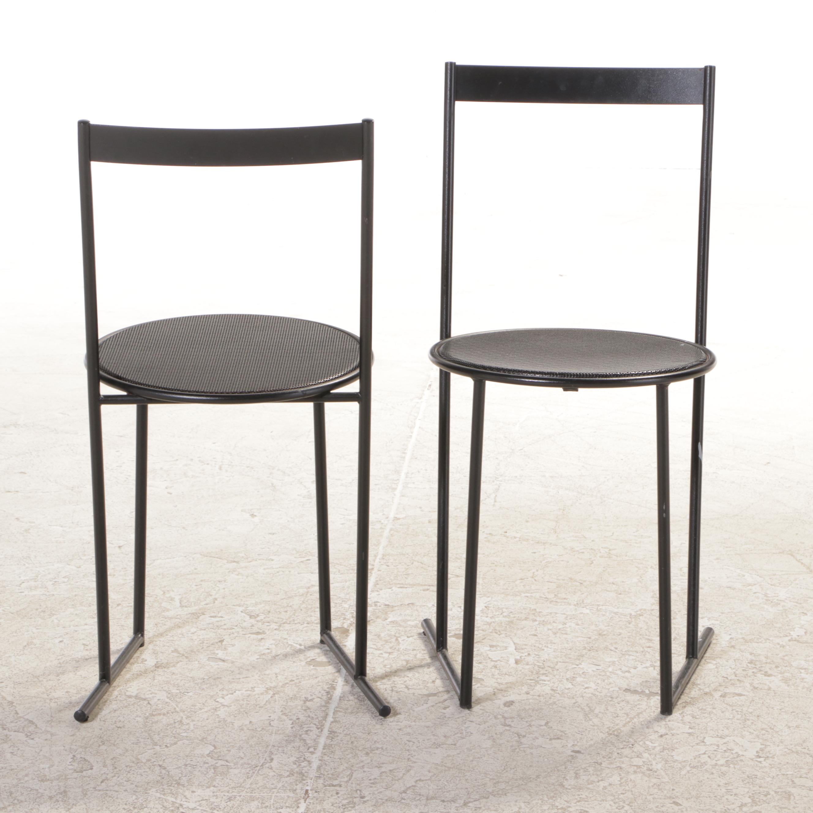 Three-Piece Steel and Glass Top Bistro Set, Incl. Emilio Nanni for Fly Line