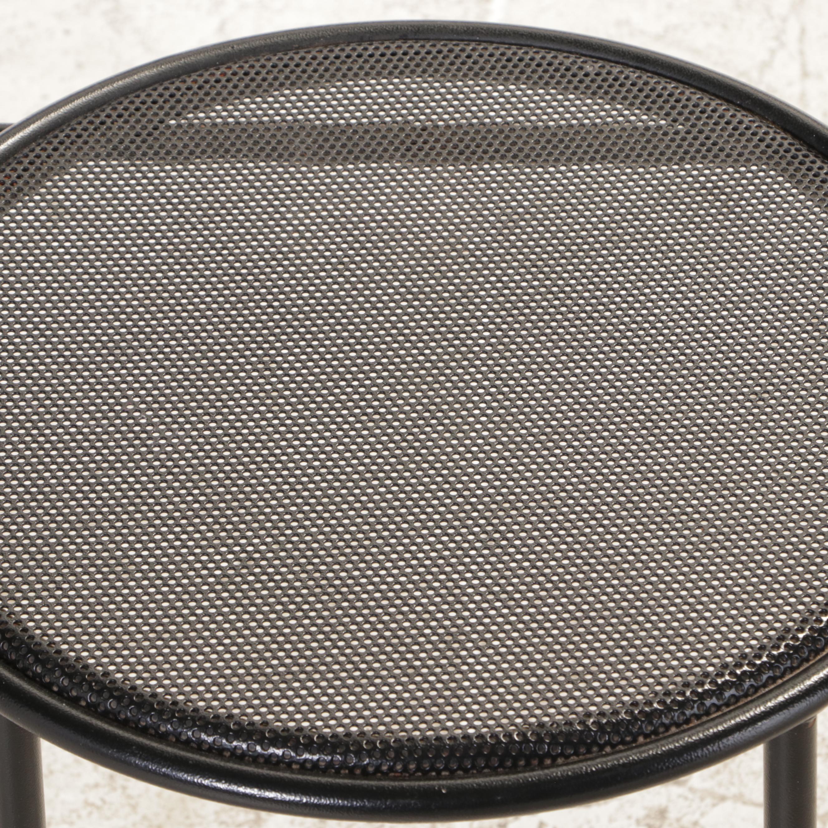 Three-Piece Steel and Glass Top Bistro Set, Incl. Emilio Nanni for Fly Line