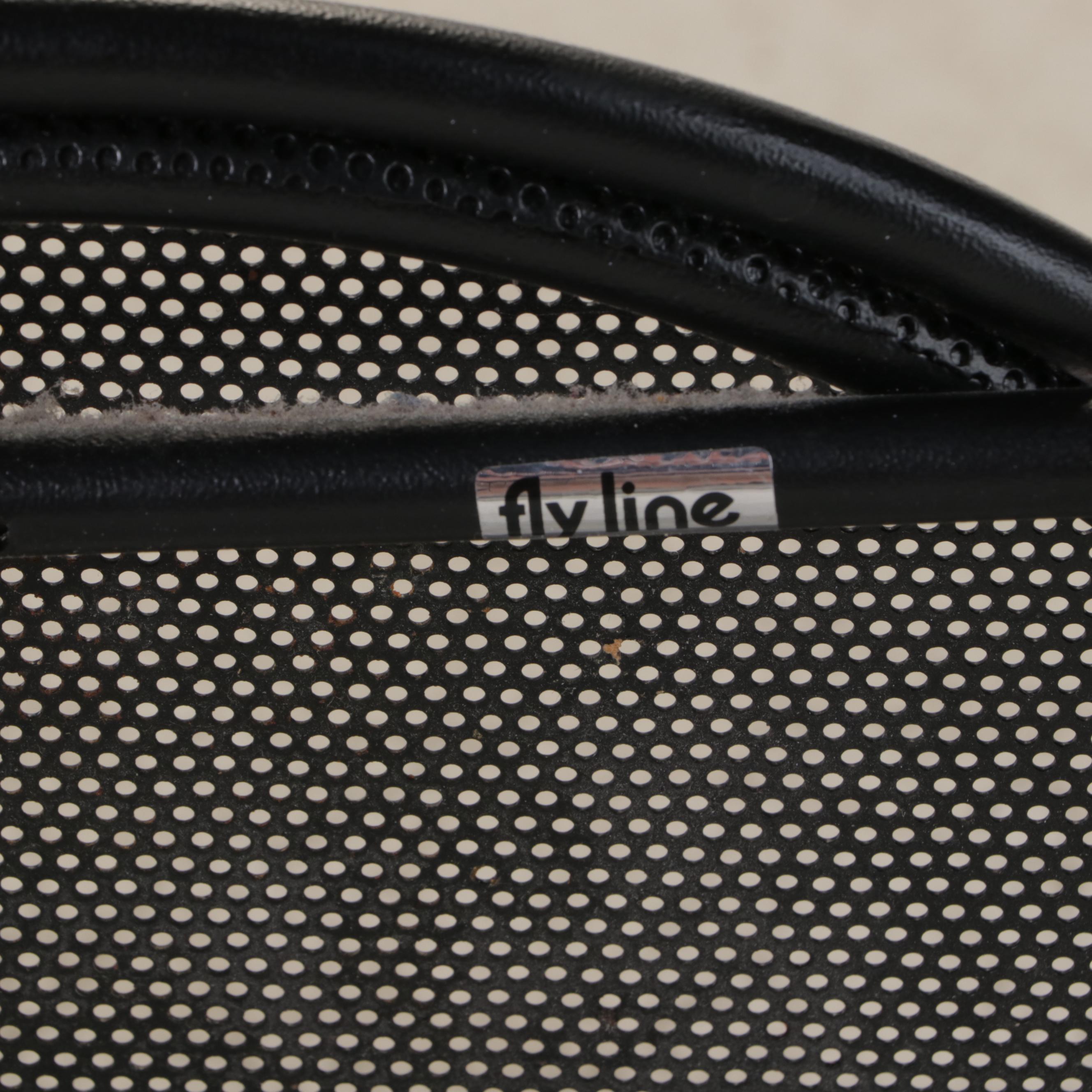 Three-Piece Steel and Glass Top Bistro Set, Incl. Emilio Nanni for Fly Line