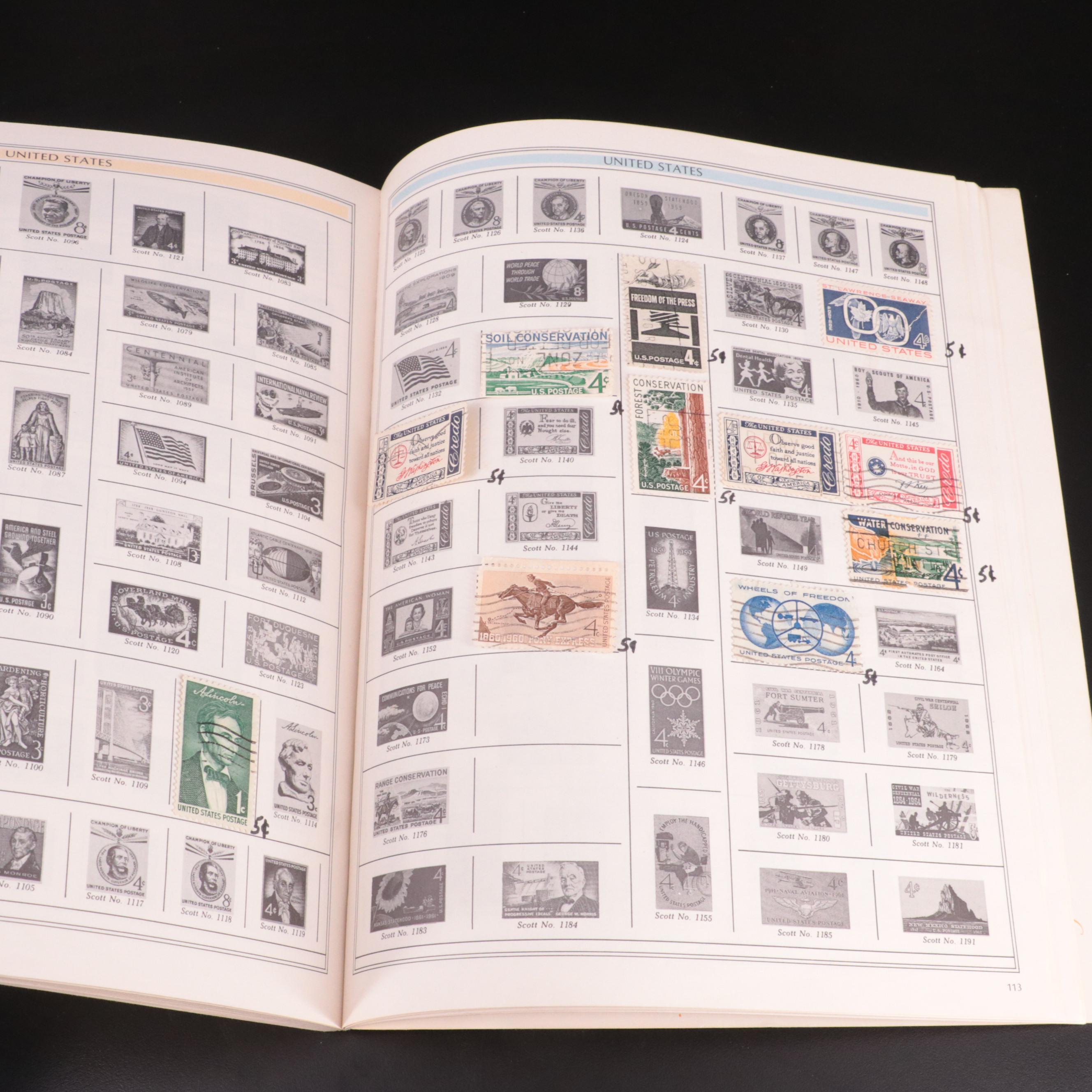 Vintage Postage Stamp Collection