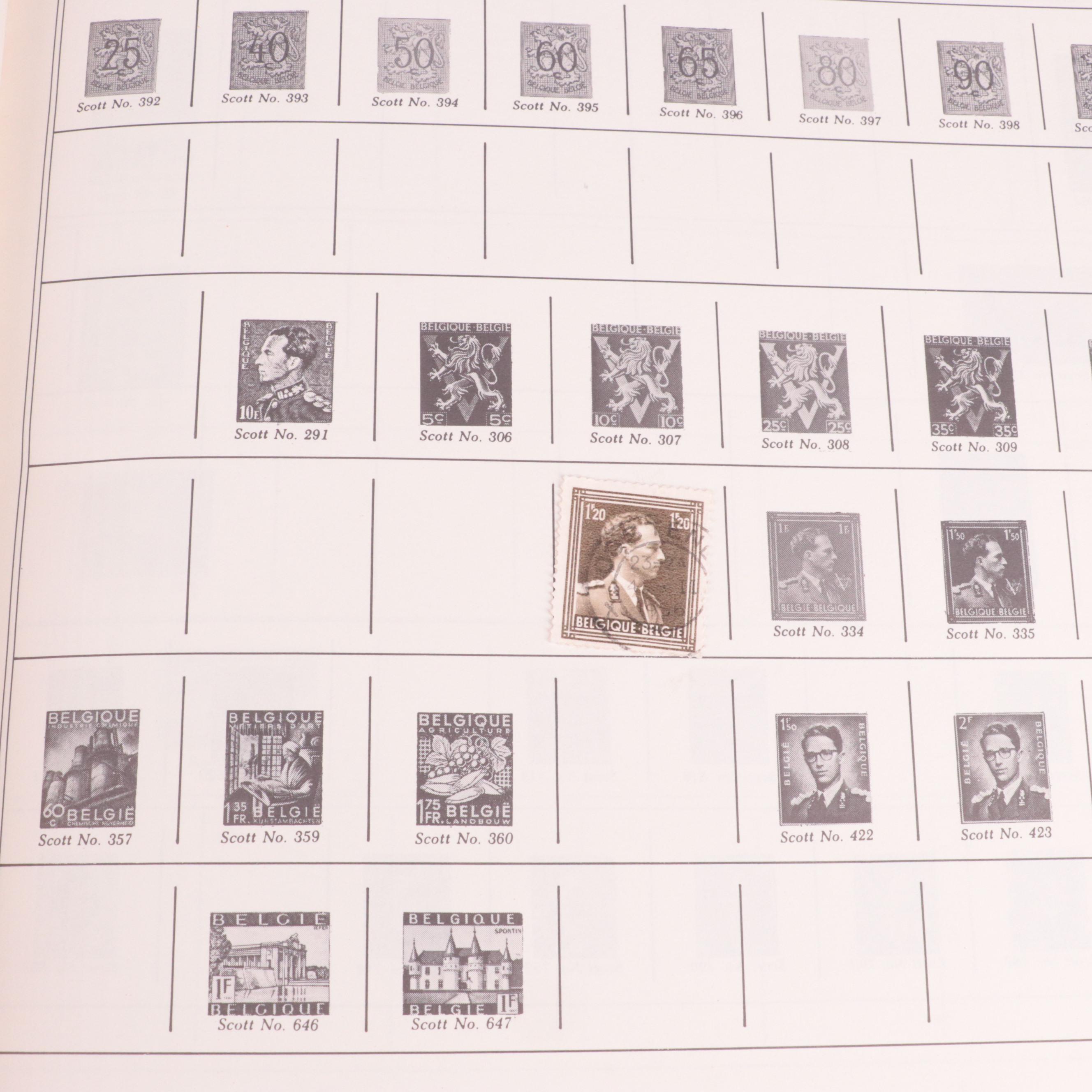 Vintage Postage Stamp Collection