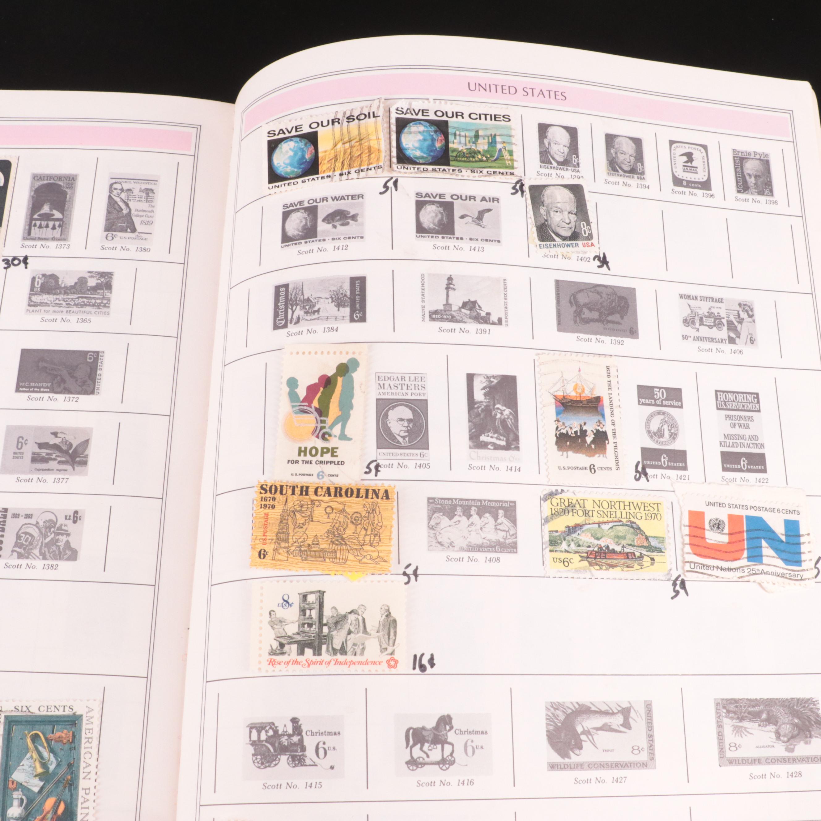 Vintage Postage Stamp Collection