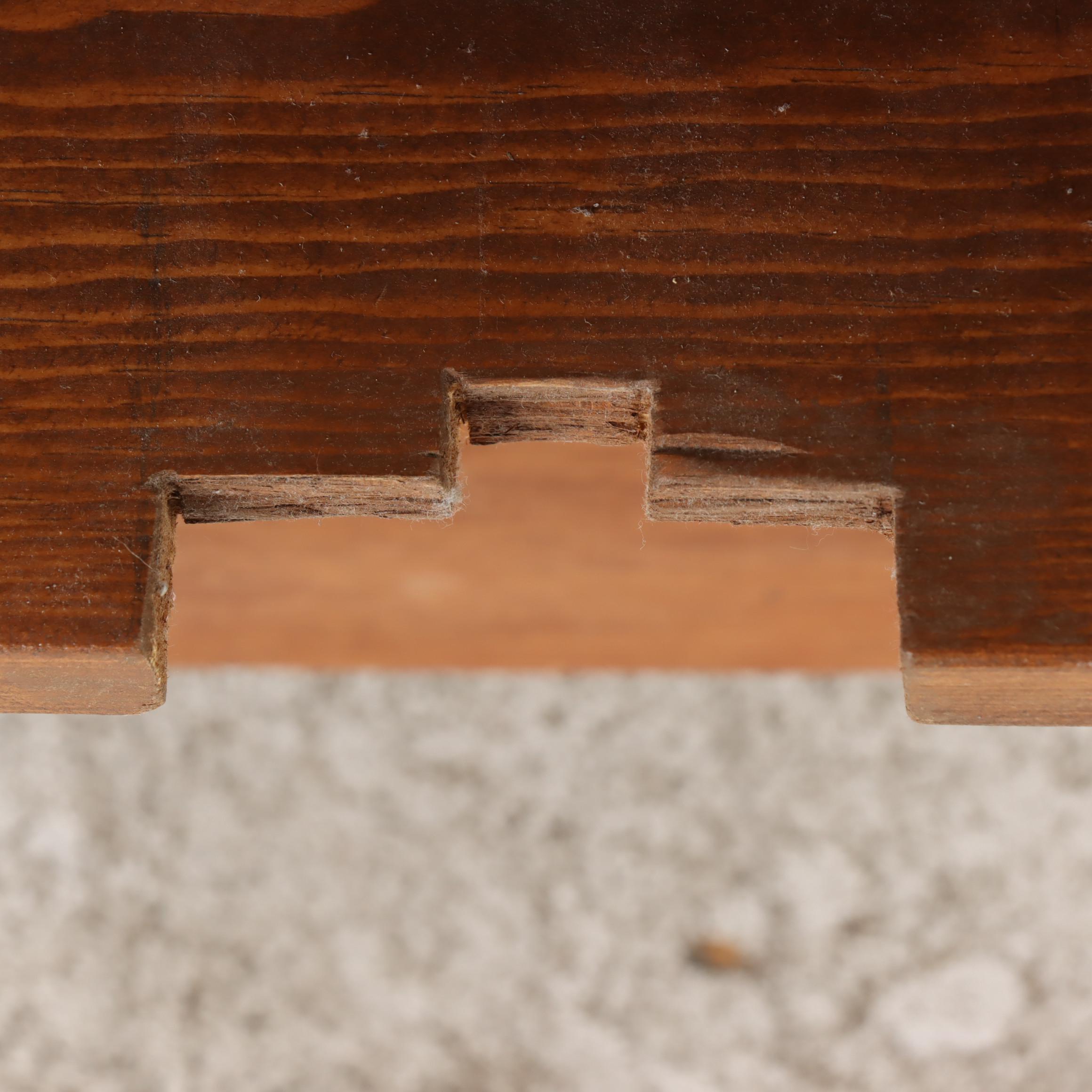 American Colonial Style Pine Three-Drawer Cabinet, Mid to Late 20th Century