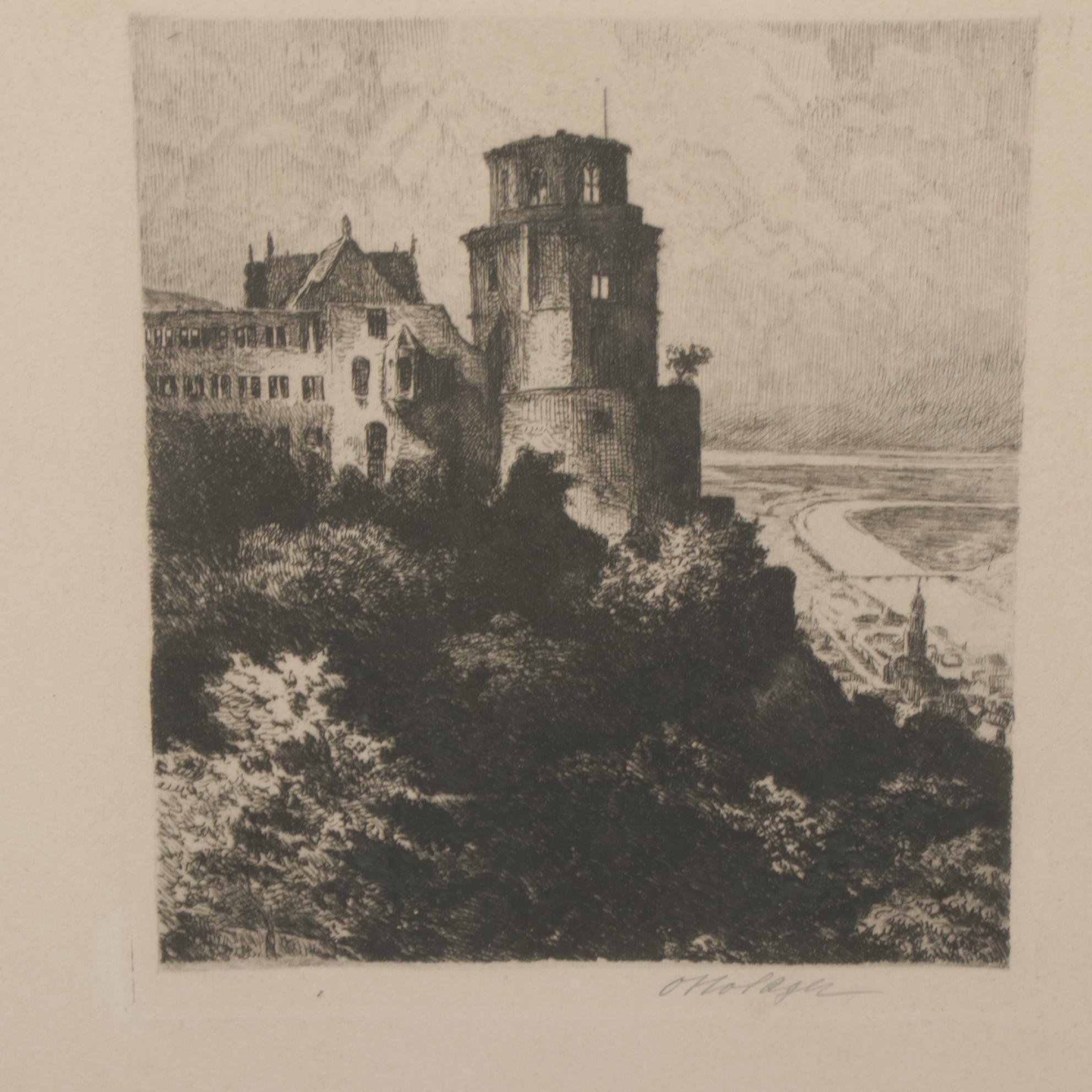 Landscape Engravings Featuring J. P. Neale, 19th Century