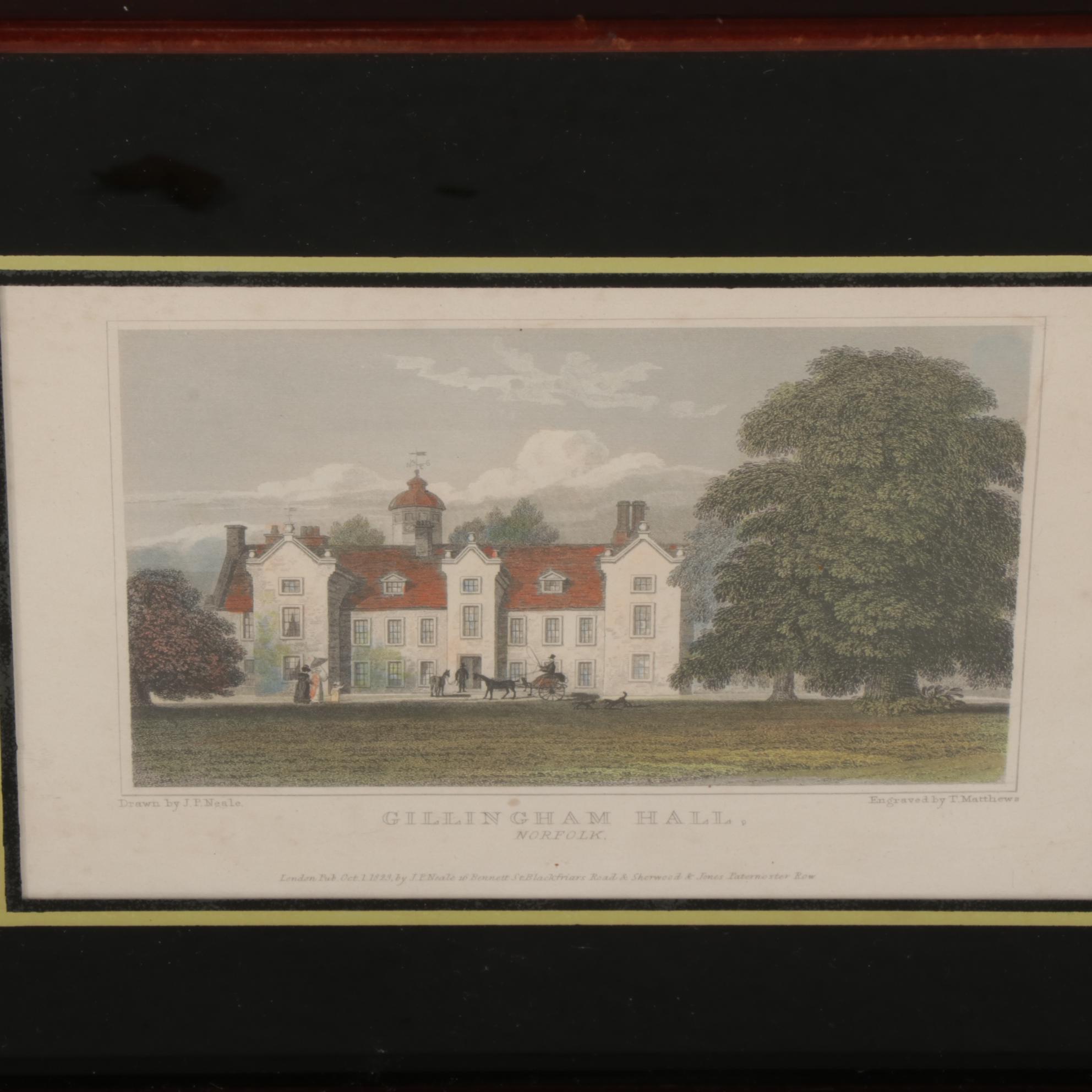 Landscape Engravings Featuring J. P. Neale, 19th Century