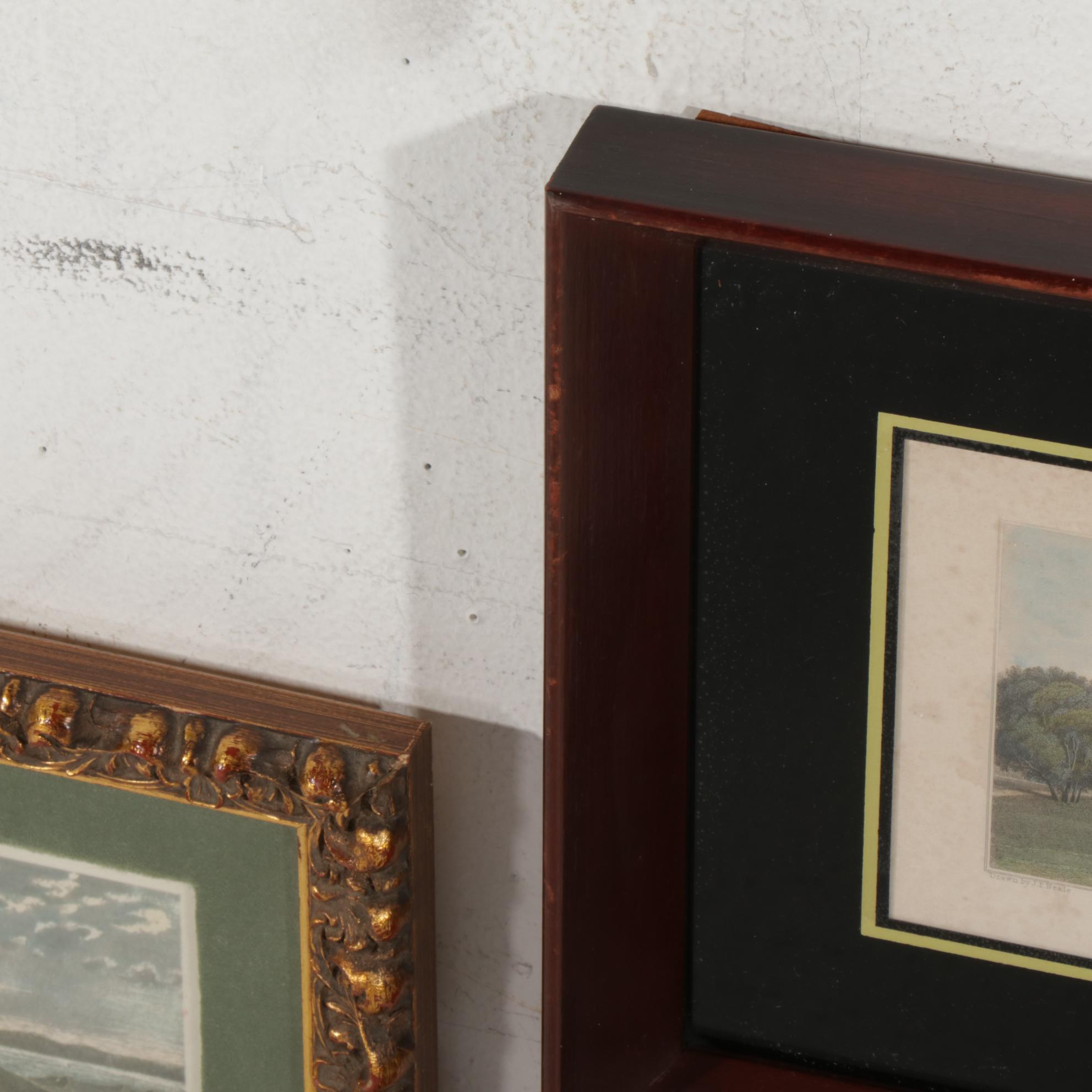 Landscape Engravings Featuring J. P. Neale, 19th Century