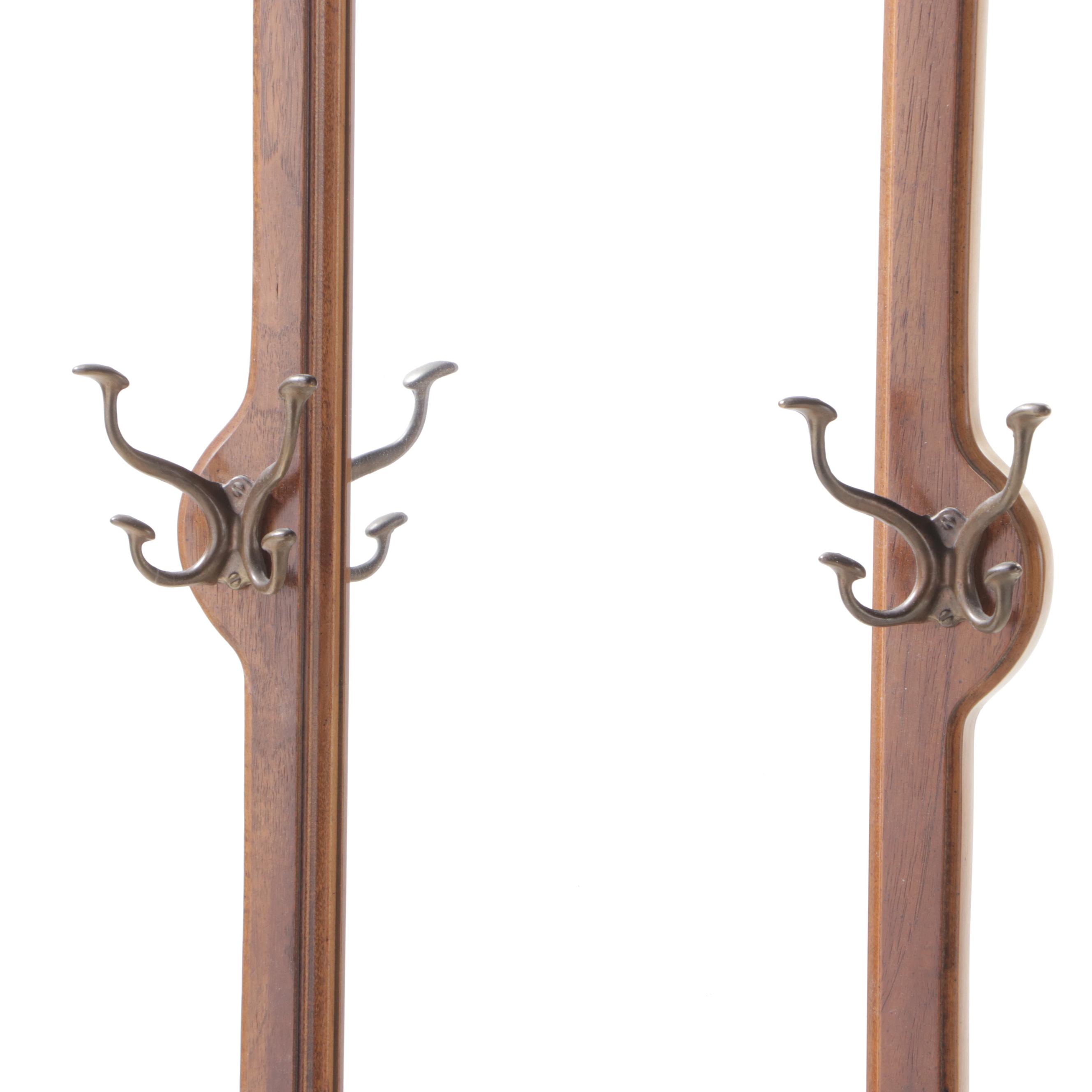 Pulaski Furniture Oak Hall Stand, Late 20th Century