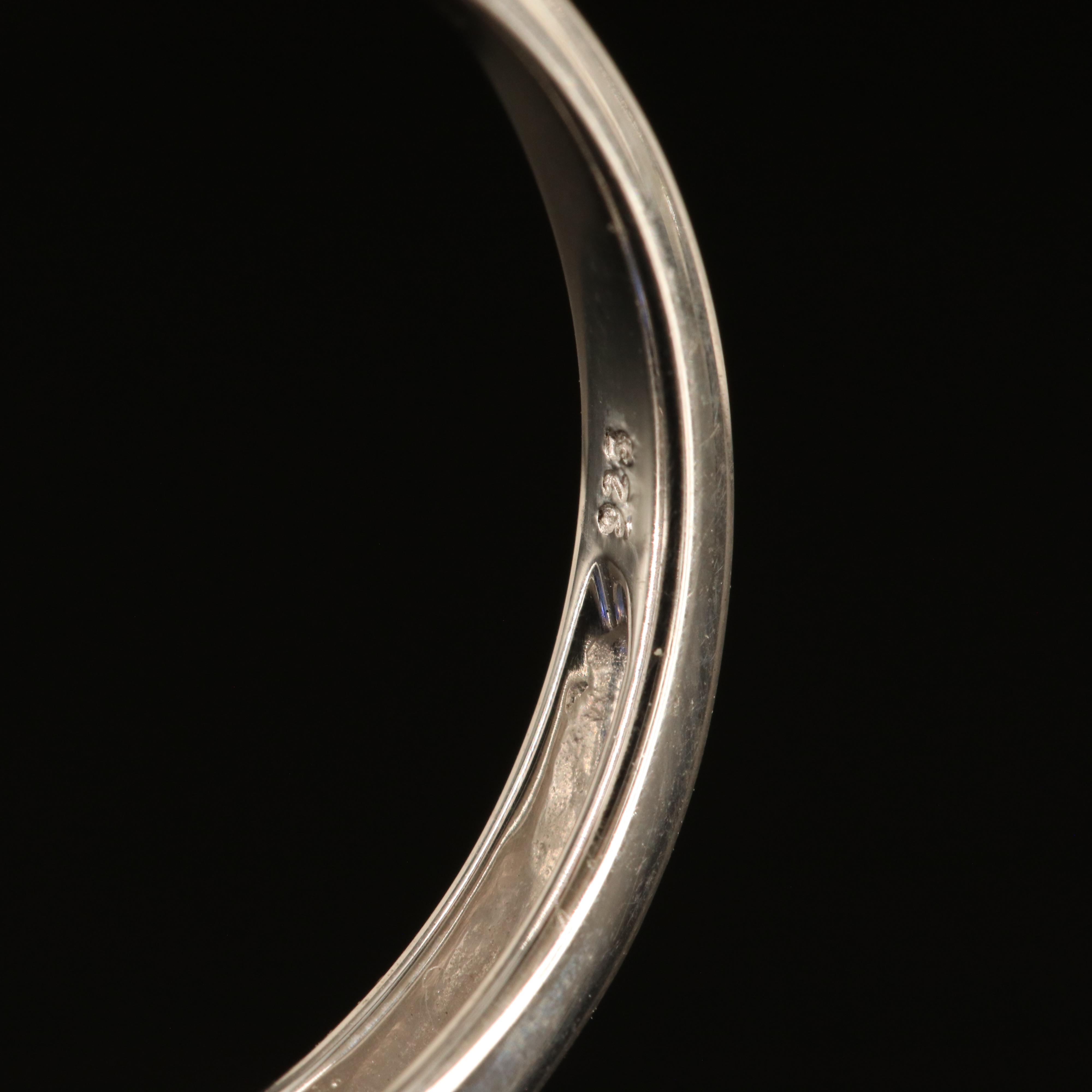 Sterling Sapphire and White Sapphire Ring