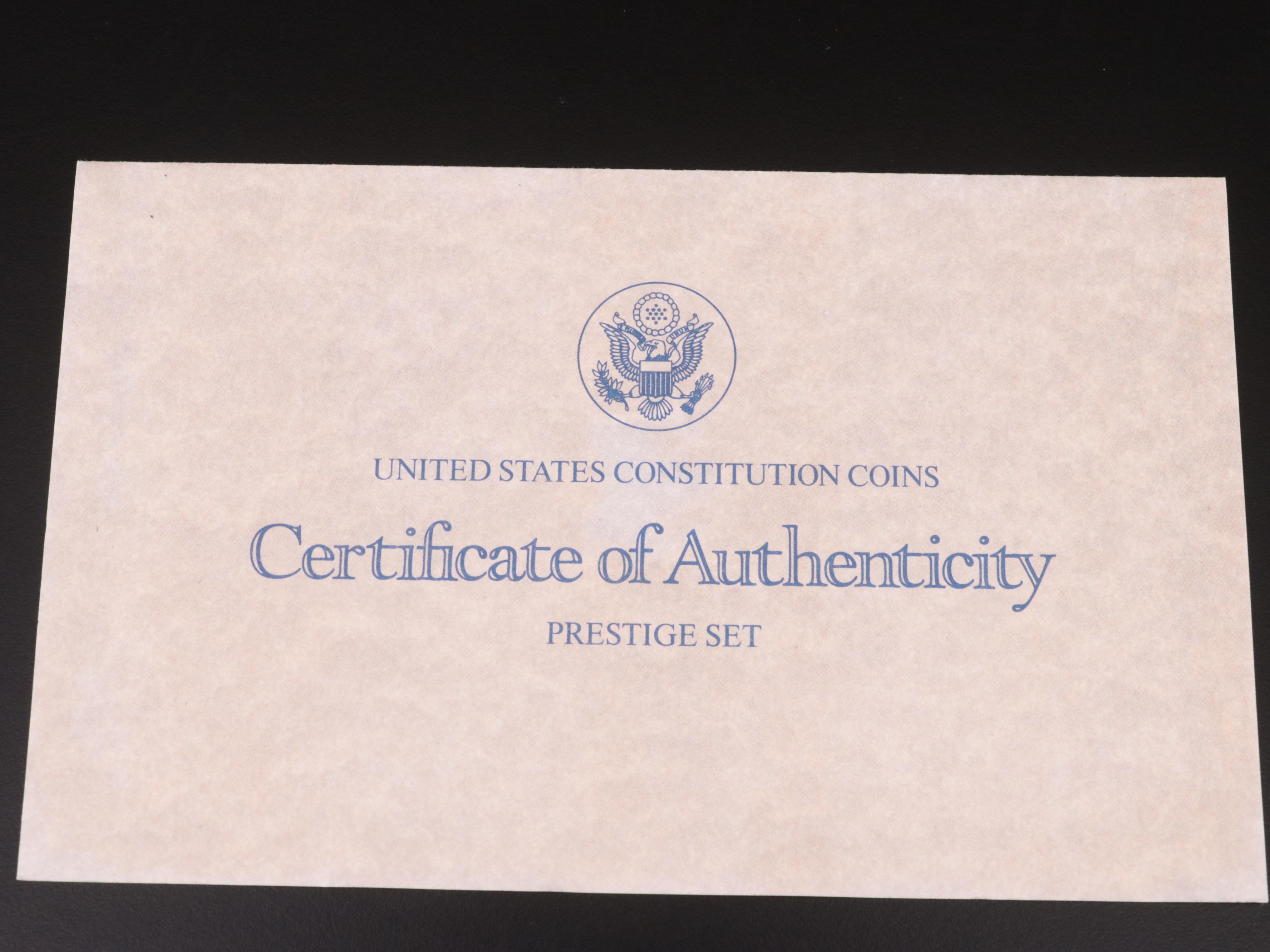 Four U.S. Mint Prestige Proof Sets