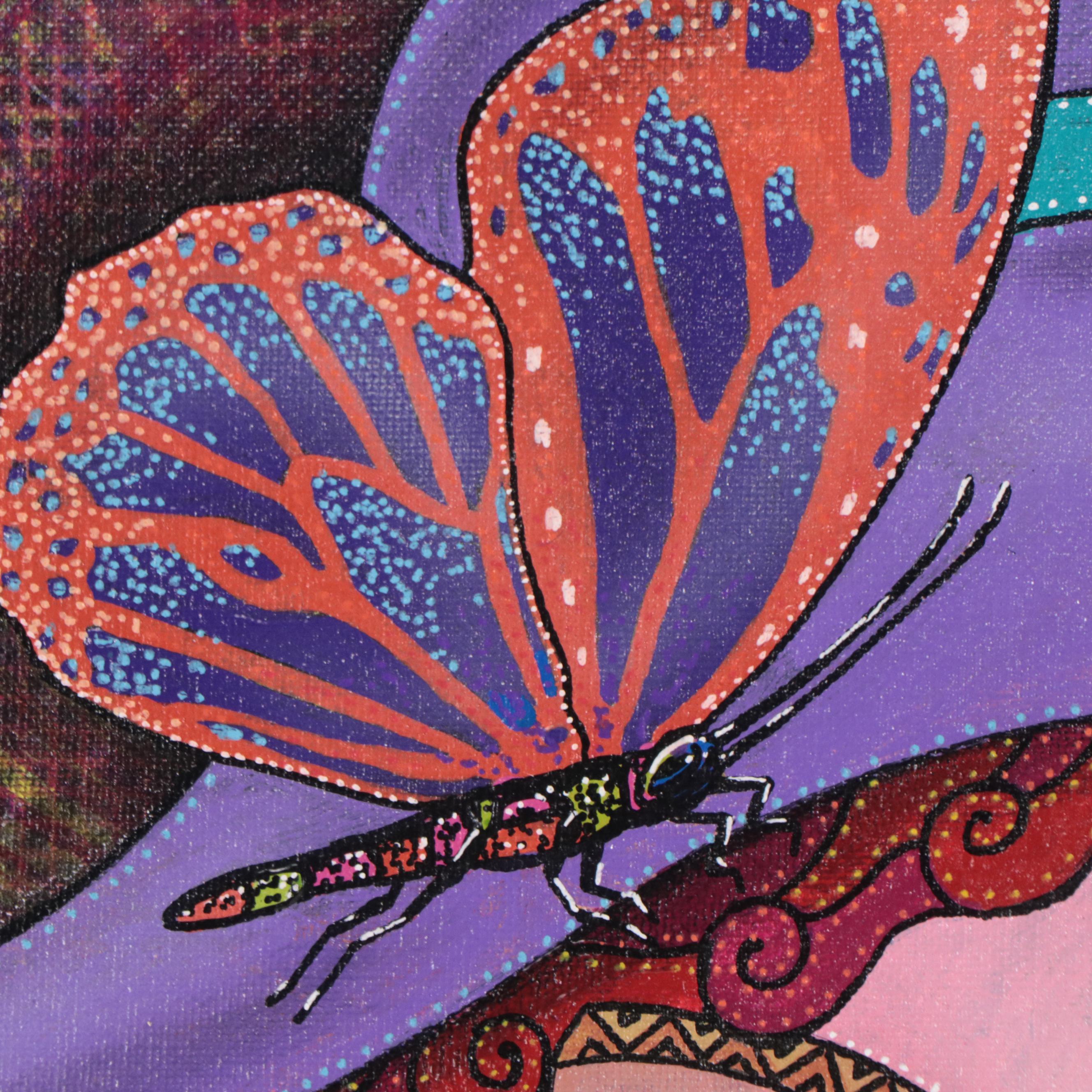 Ricardo Maya Acrylic Portrait, 21st Century