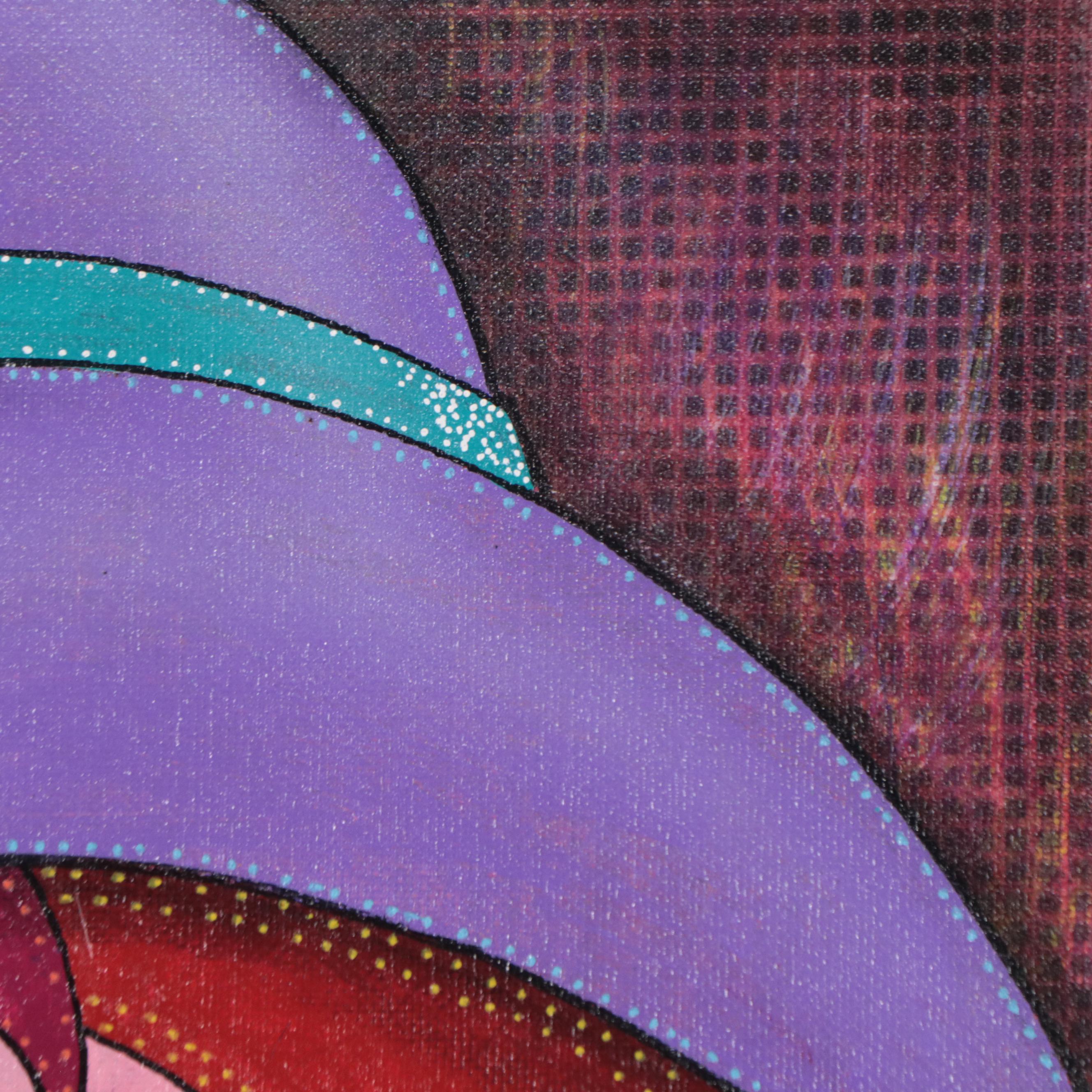 Ricardo Maya Acrylic Portrait, 21st Century