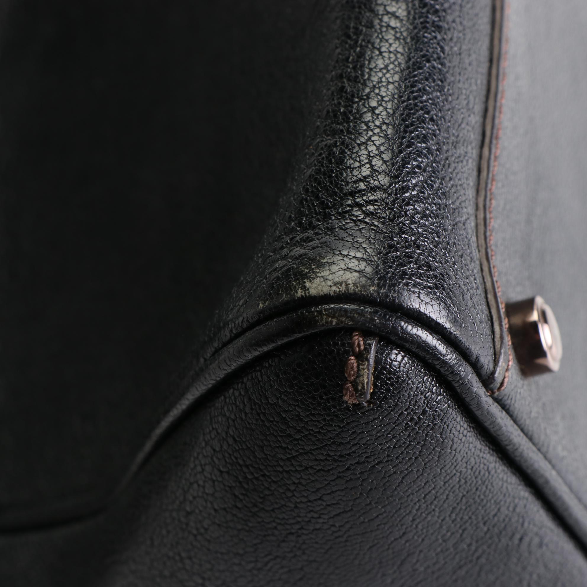 Cartier Small Marcello Handbag in Black Goatskin Leather