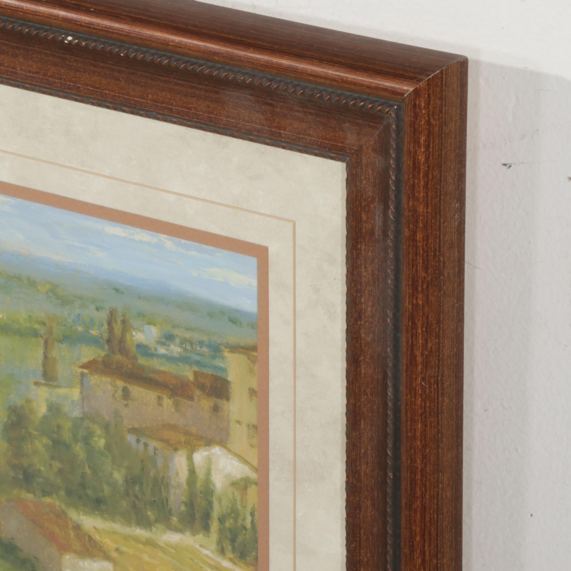 Offset Lithographs After Michael Longo "Provencal Village III," 21st Century