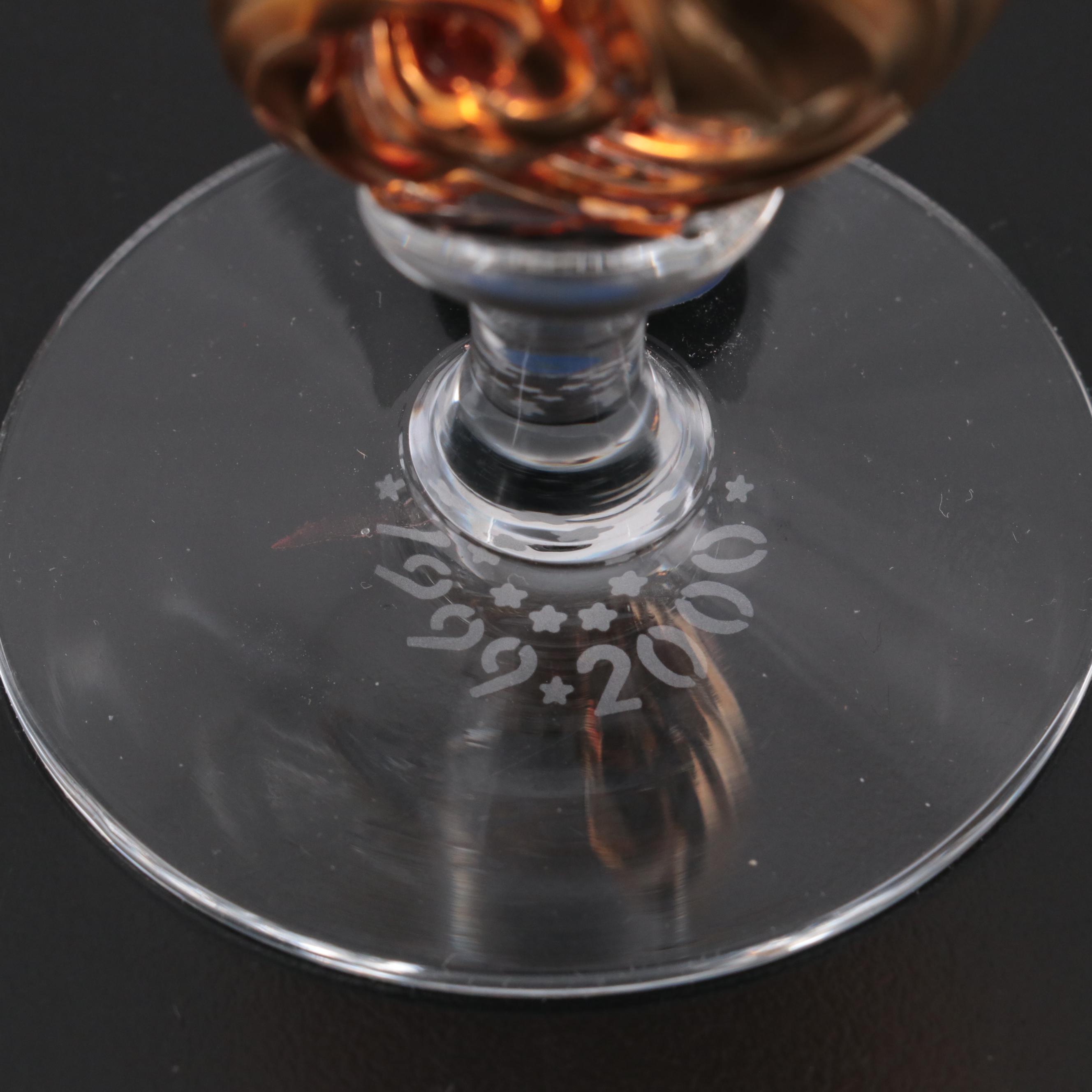 Royal Copenhagen "Neptune" Millennium Crystal Flutes with Other Drinkware