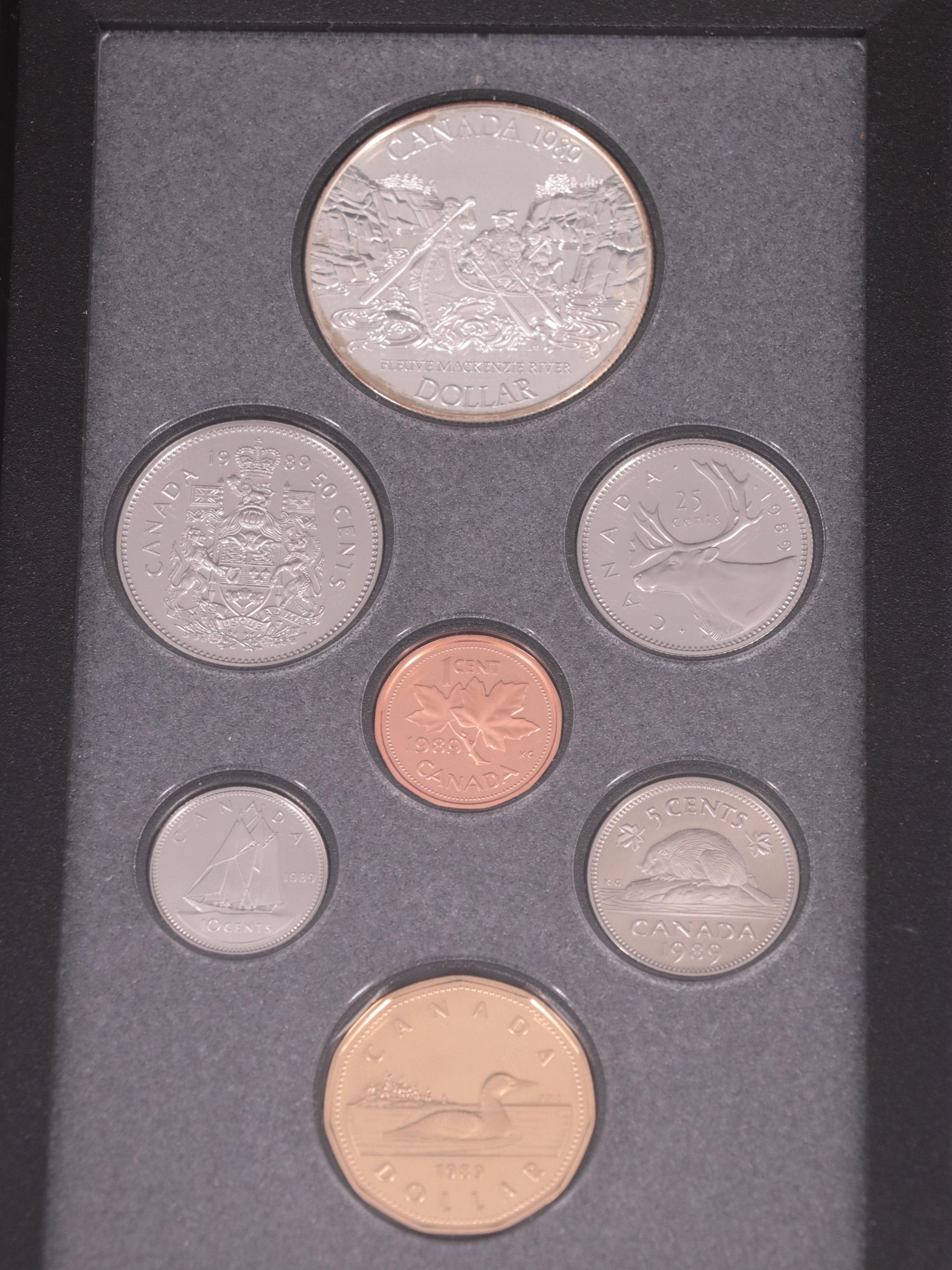 Six Canadian Proof Coin Sets