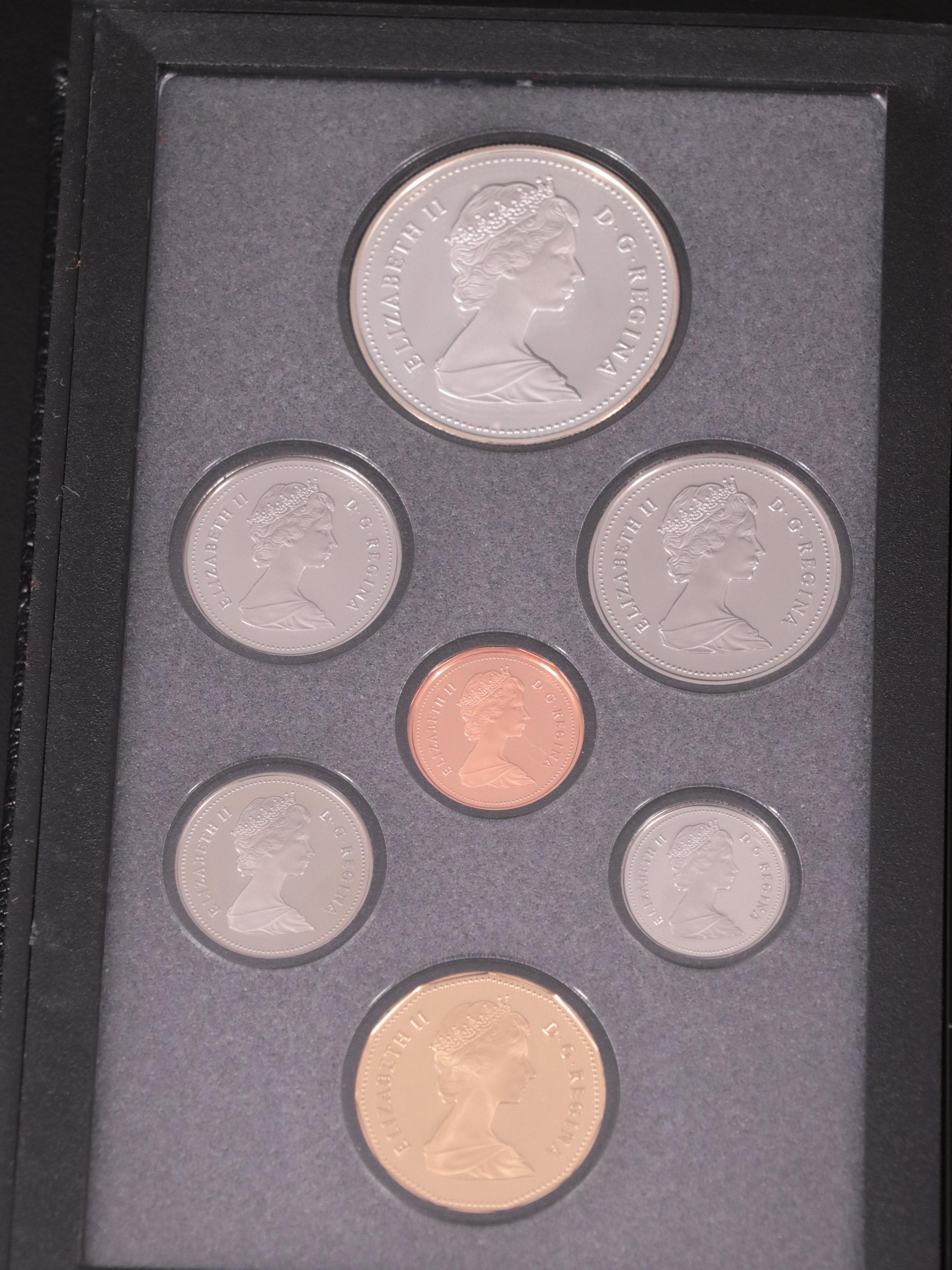Six Canadian Proof Coin Sets